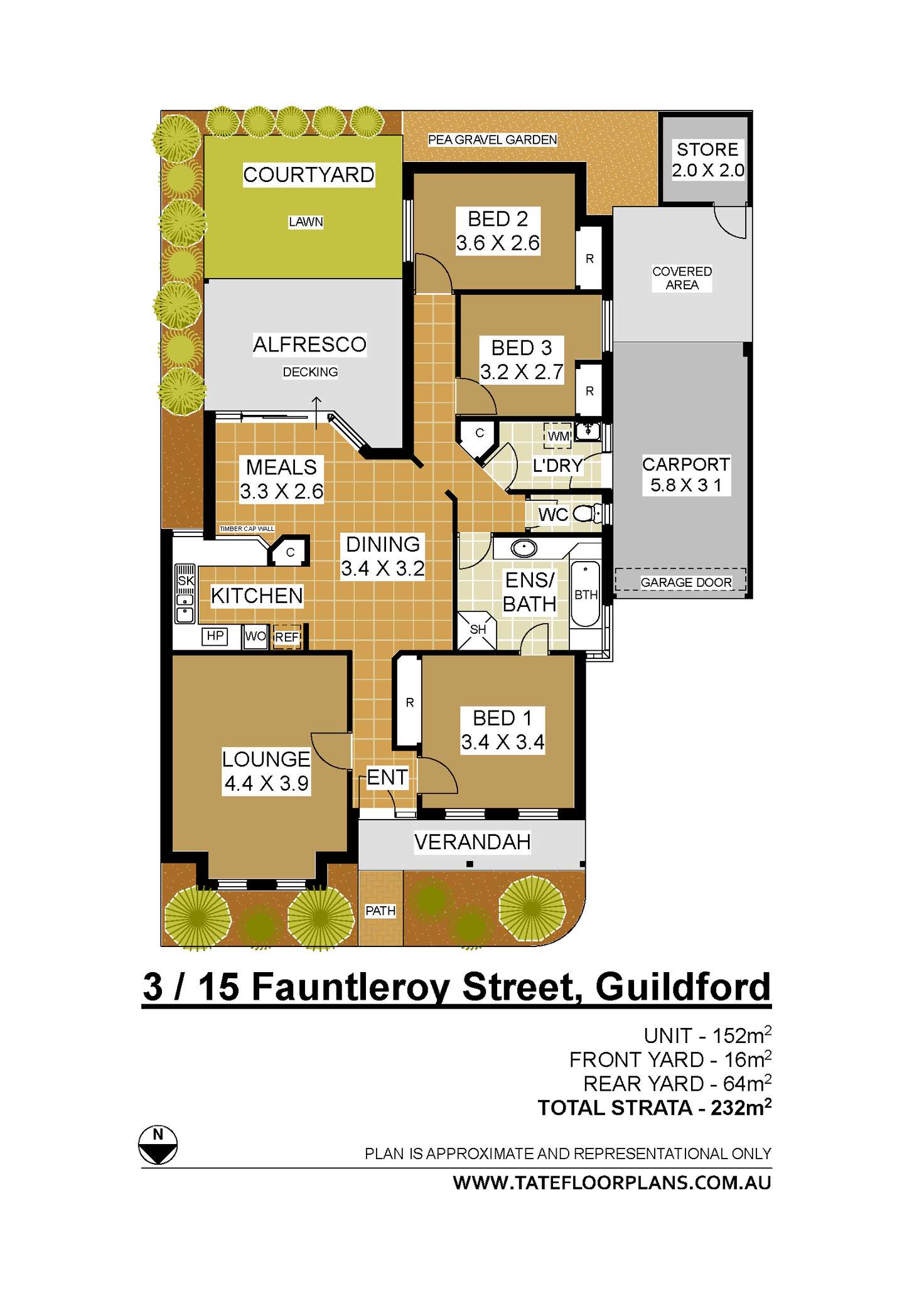 Floorplan of Homely villa listing, 3/15 Fauntleroy Street, Guildford WA 6055