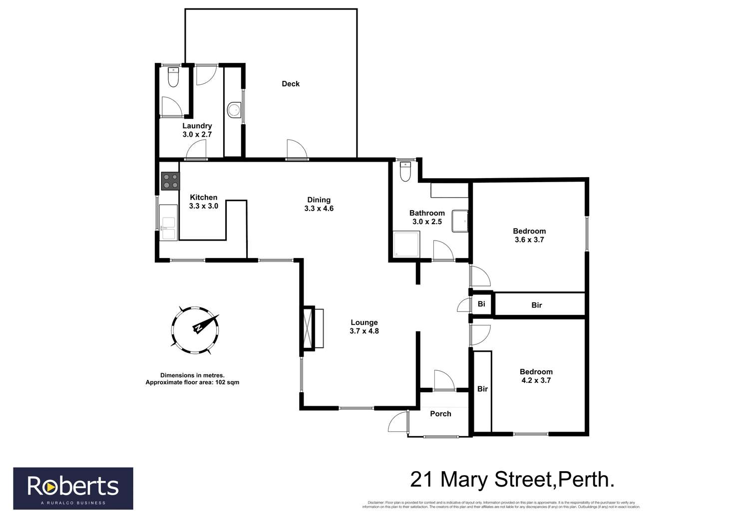 Floorplan of Homely house listing, 21 Mary Street, Perth TAS 7300