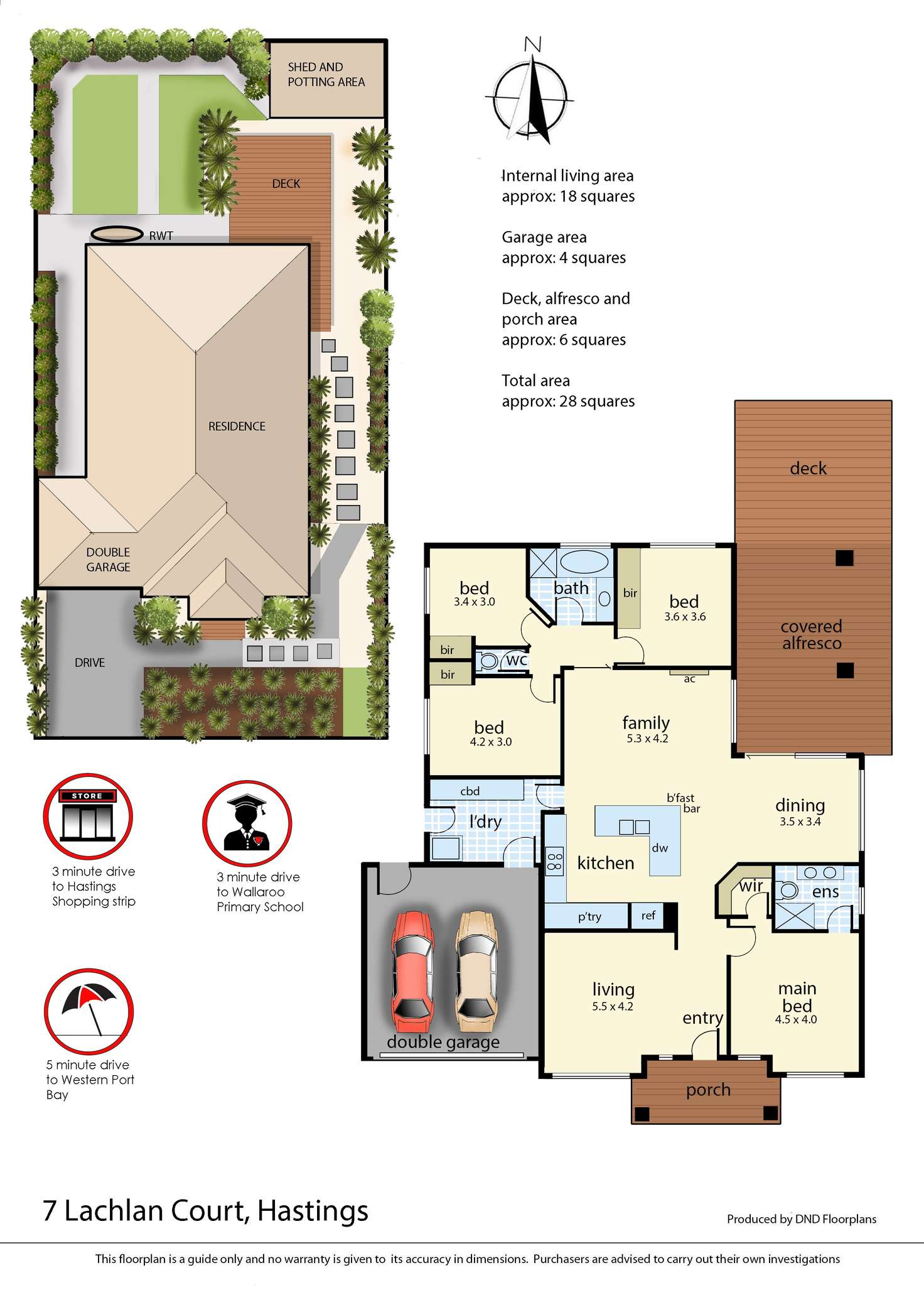 Floorplan of Homely house listing, 7 Lachlan Court, Hastings VIC 3915