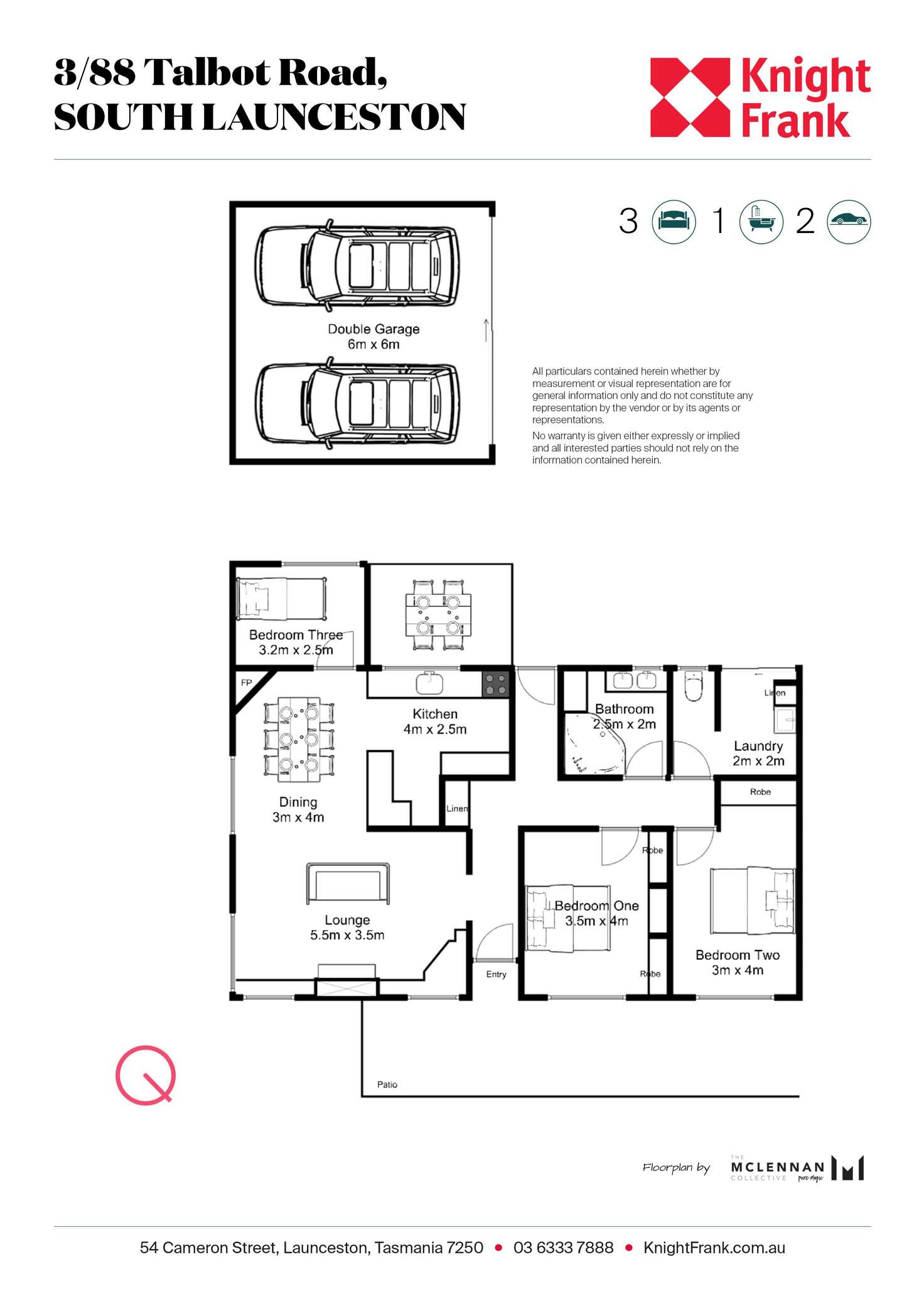 Floorplan of Homely house listing, Unit 3/88 Talbot Road, South Launceston TAS 7249