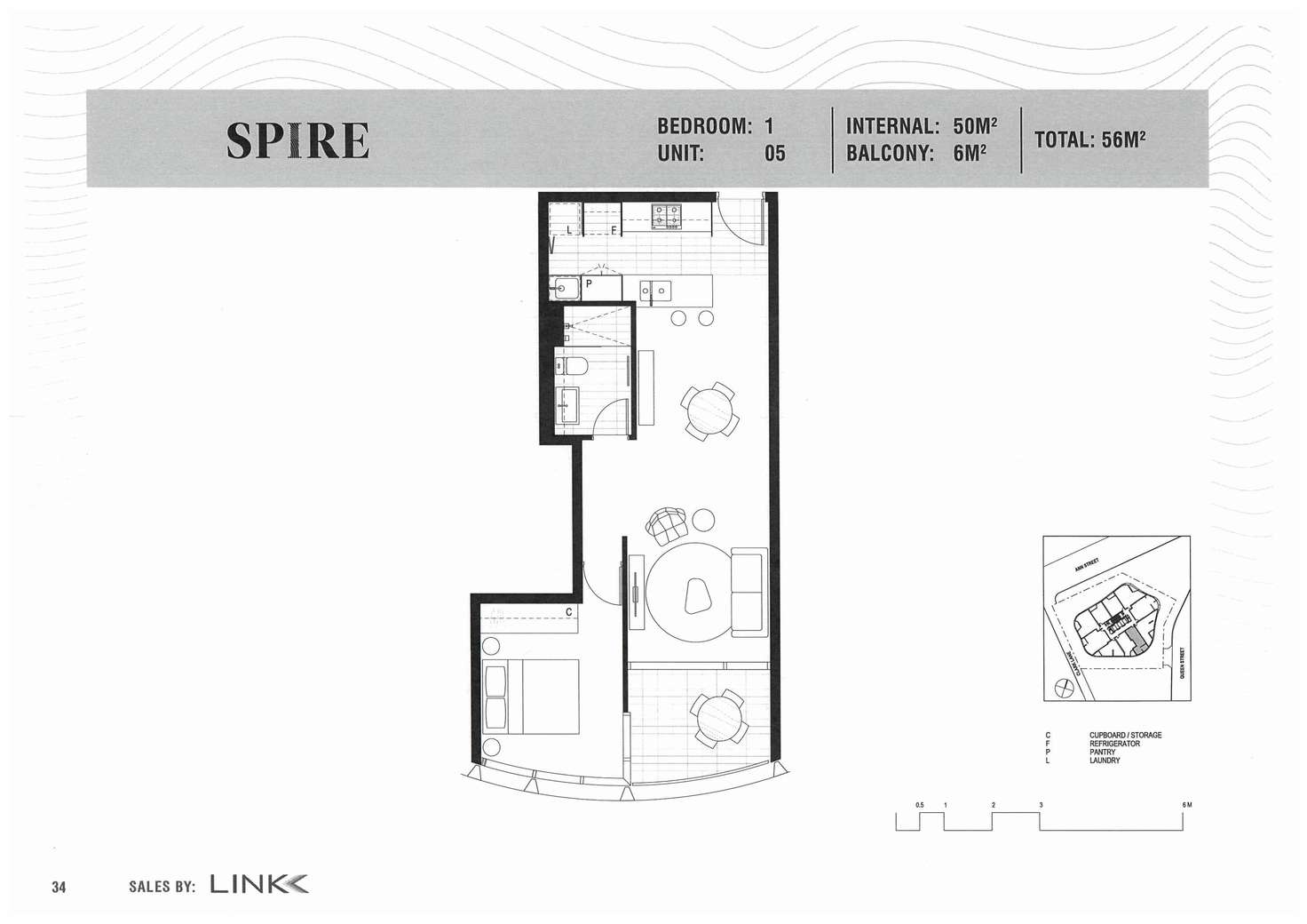 Floorplan of Homely apartment listing, 2805/550 Queen Street, Brisbane City QLD 4000