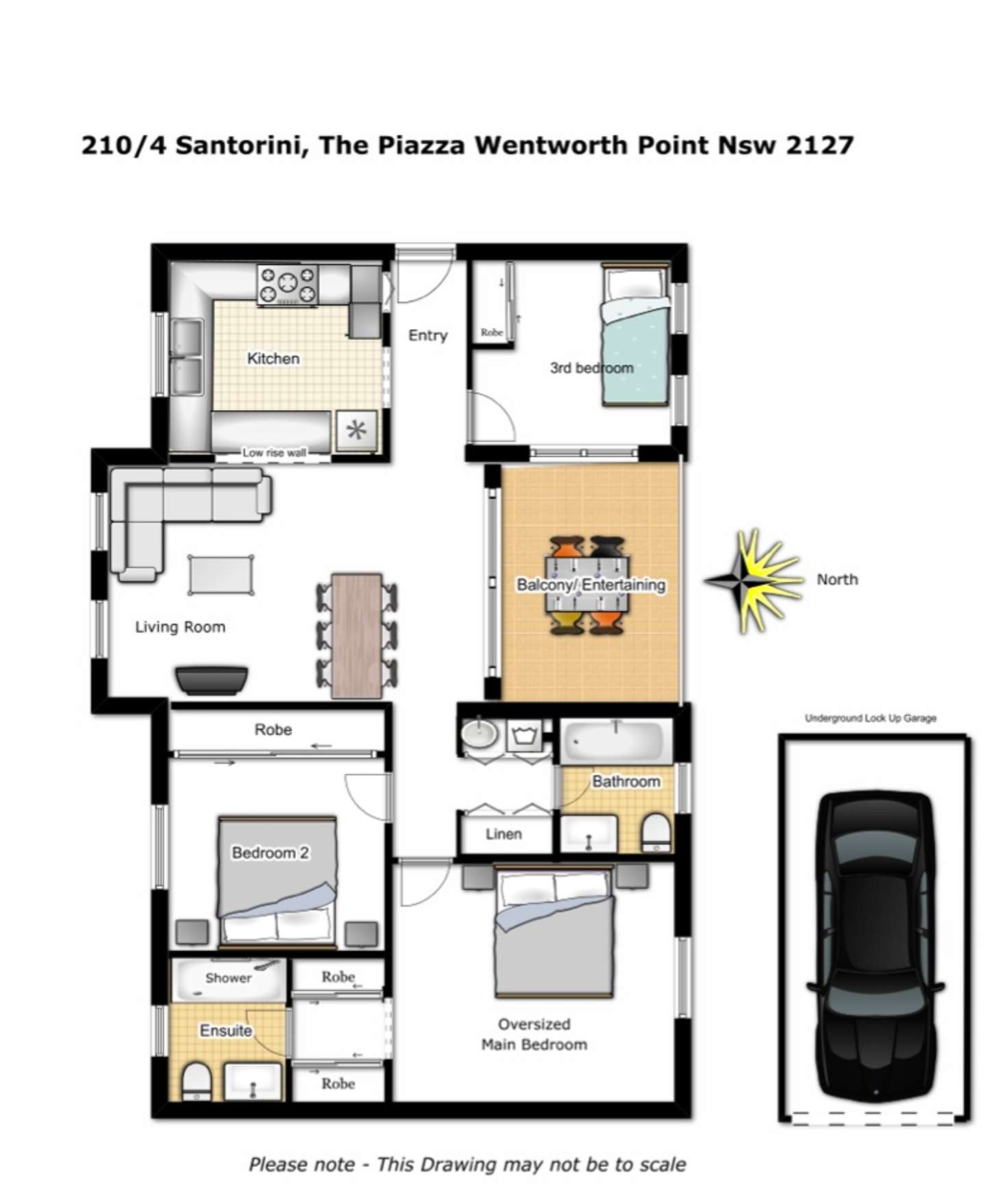 Floorplan of Homely apartment listing, 210/4 The Piazza, Wentworth Point NSW 2127