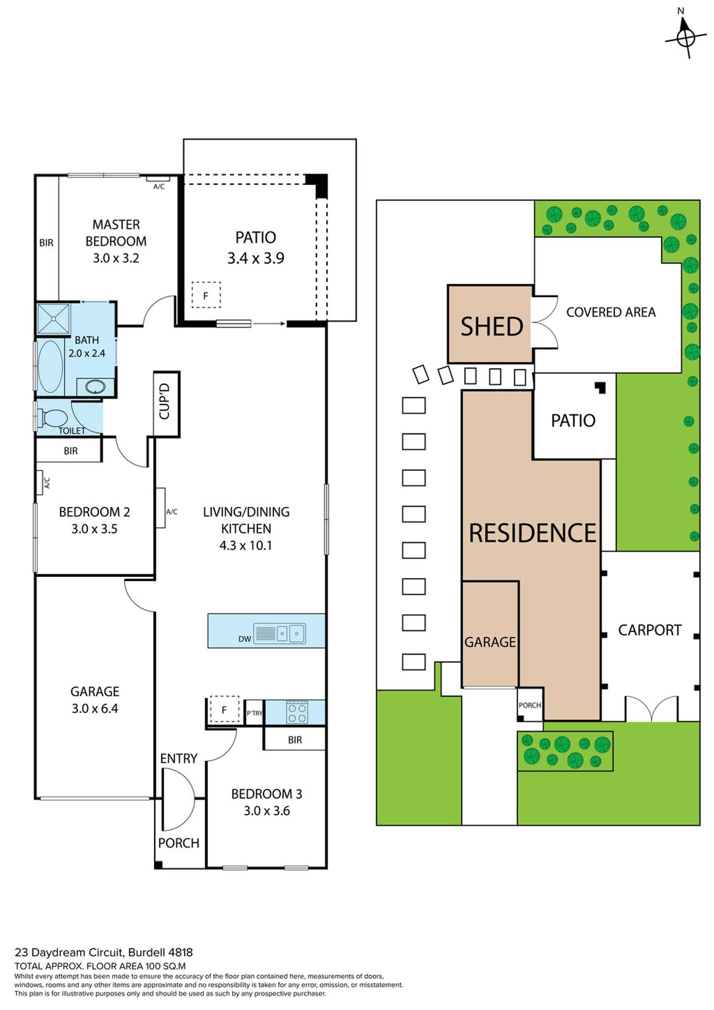 Floorplan of Homely house listing, 23 Daydream Circuit, Burdell QLD 4818
