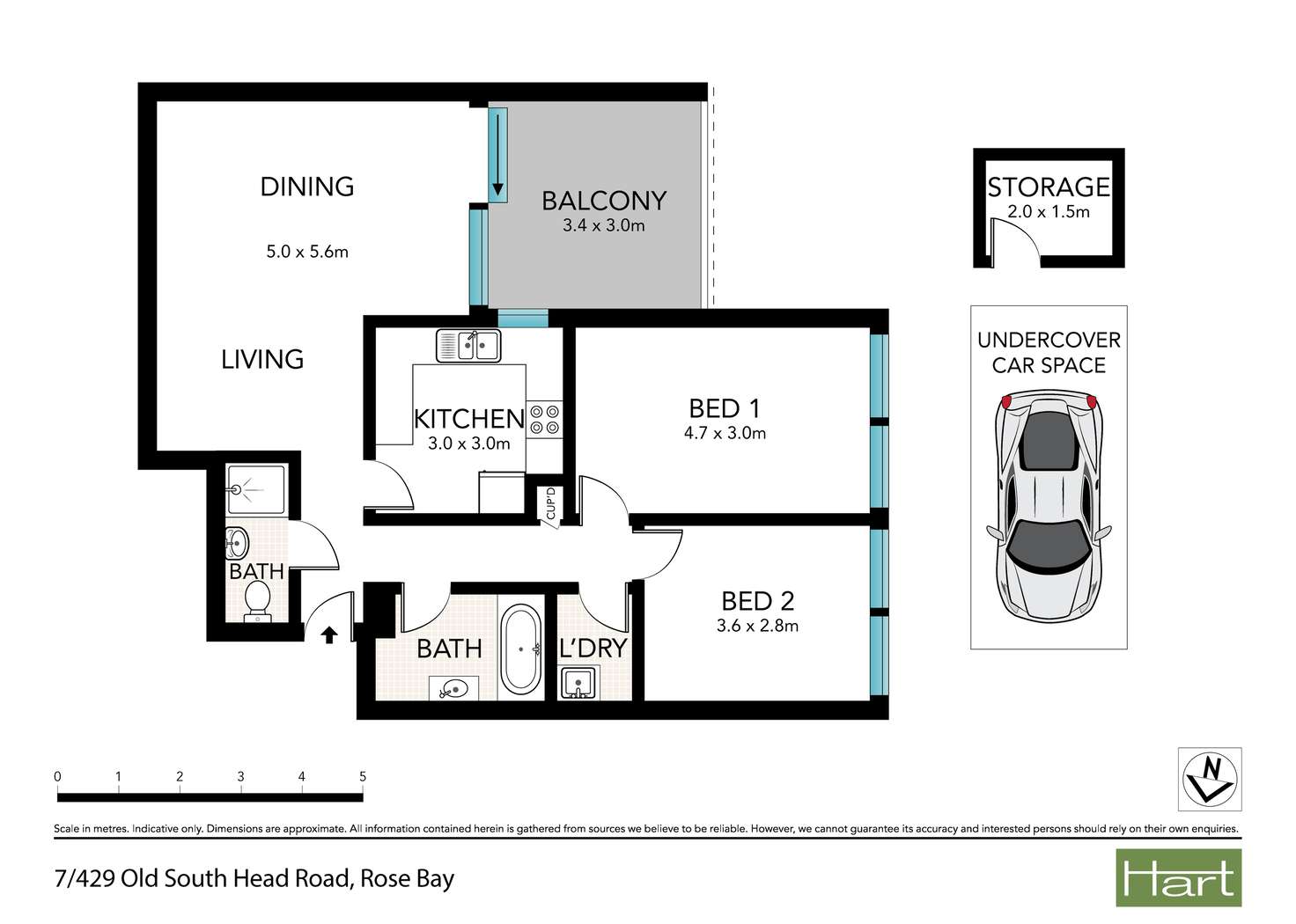 Floorplan of Homely apartment listing, 7/429-433 Old South Head Road, Rose Bay NSW 2029