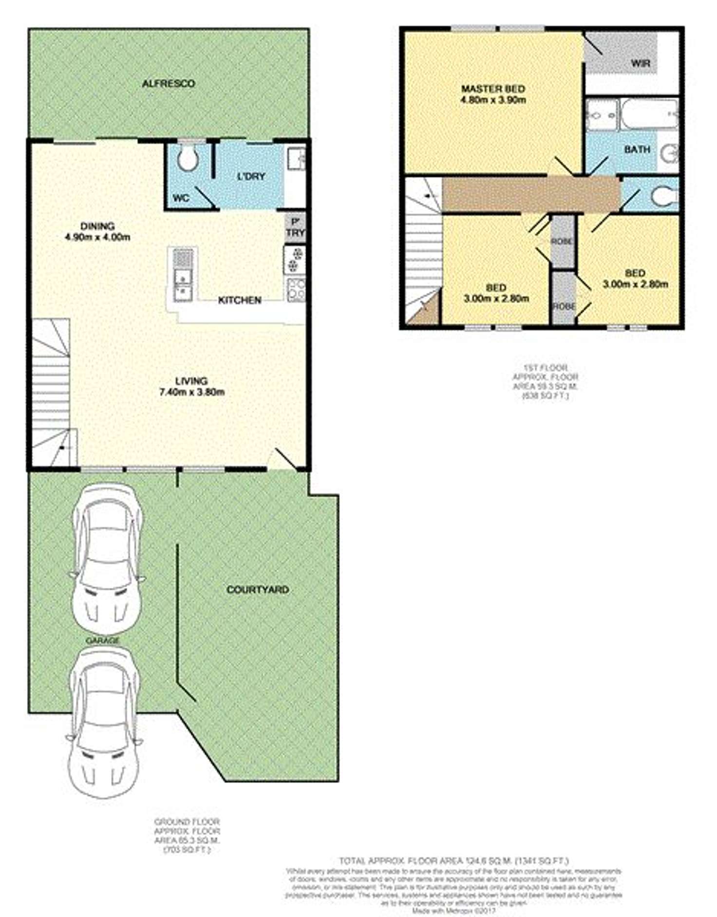 Floorplan of Homely townhouse listing, 8/789 Karrinyup Road, Balcatta WA 6021