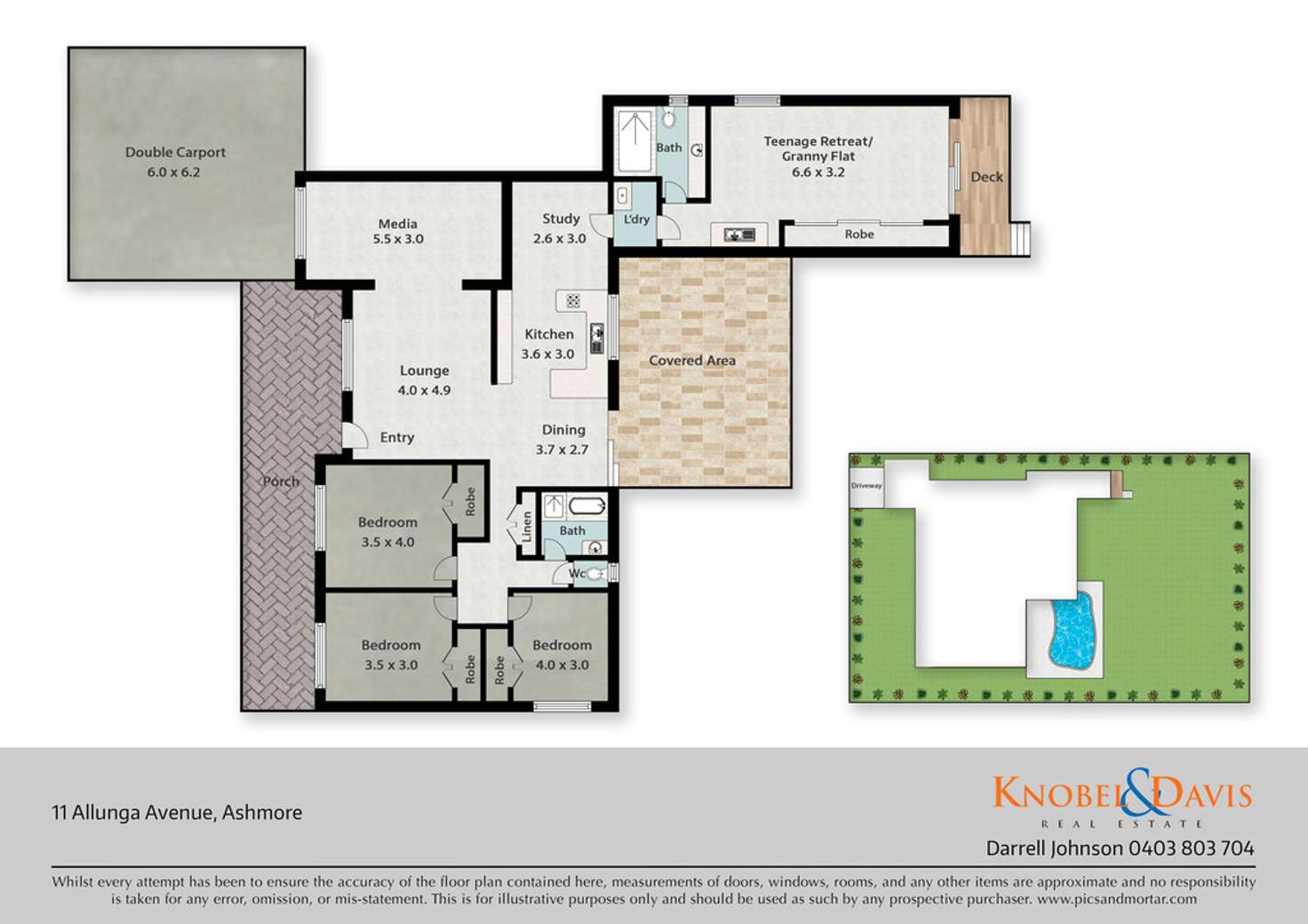 Floorplan of Homely house listing, 11 Allunga Avenue, Ashmore QLD 4214