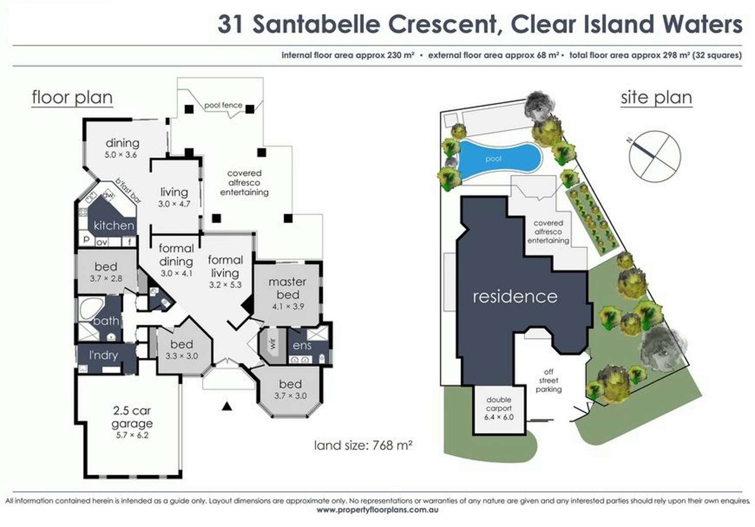 Floorplan of Homely house listing, 31 Santabelle Crescent, Clear Island Waters QLD 4226