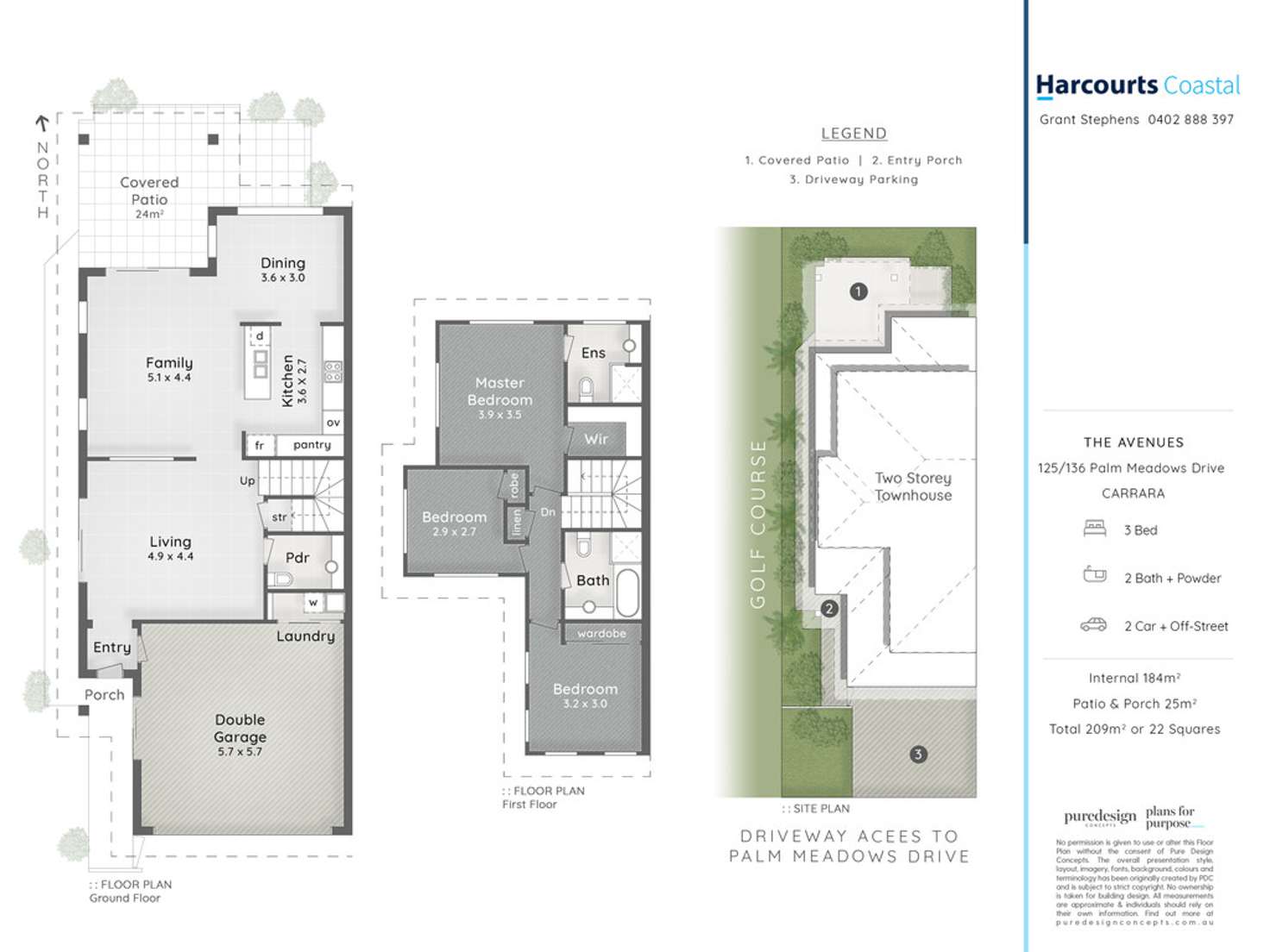 Floorplan of Homely house listing, 125/136 Palm Meadows Drive, Carrara QLD 4211