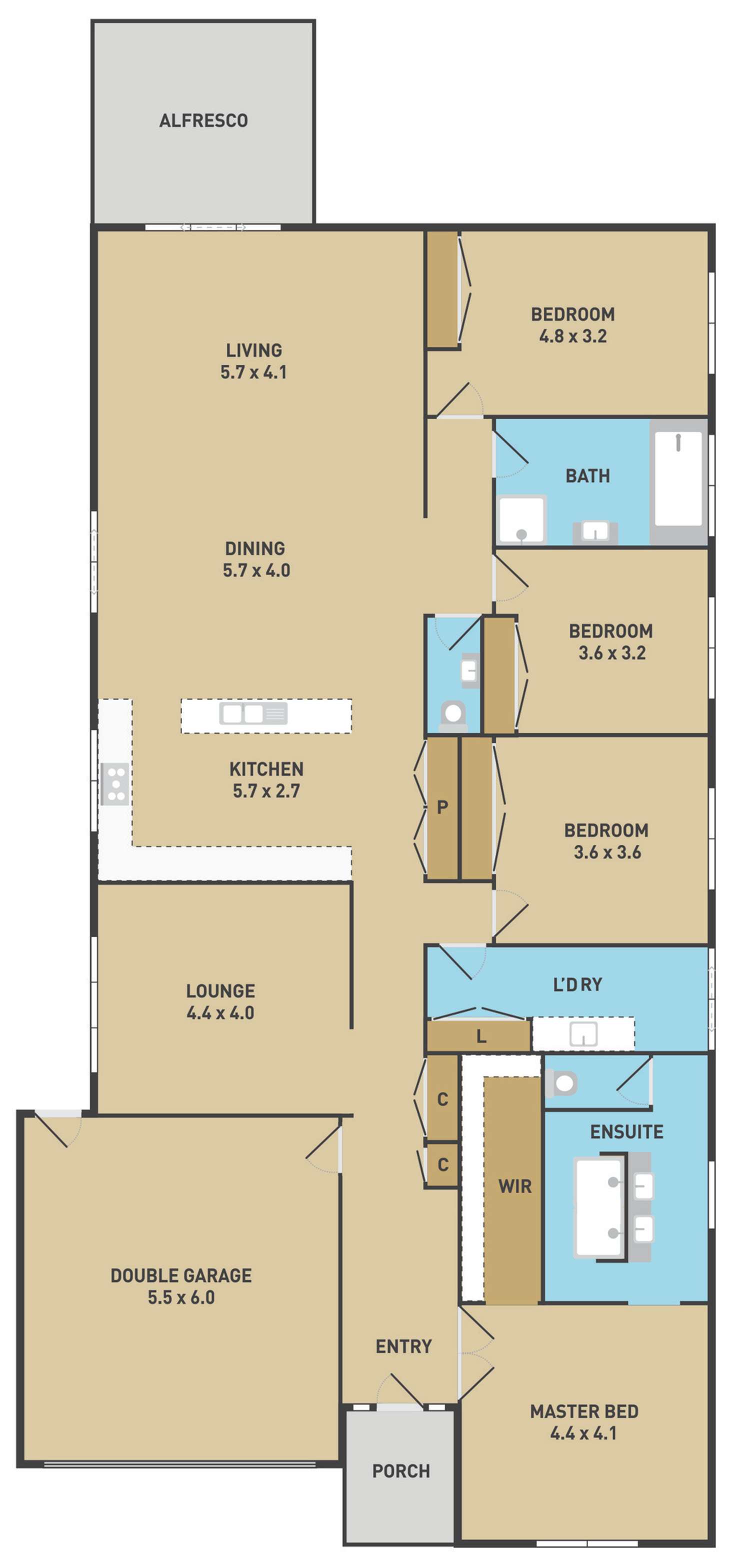 Floorplan of Homely house listing, 8 Winterton Court, Burnside Heights VIC 3023