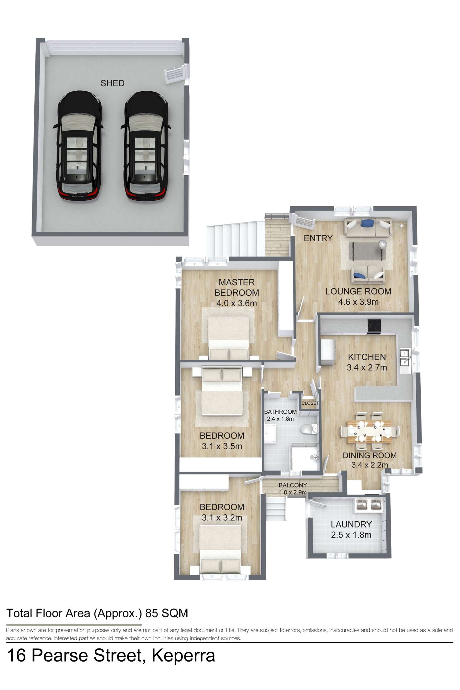 Floorplan of Homely house listing, 16 Pearse Street, Keperra QLD 4054