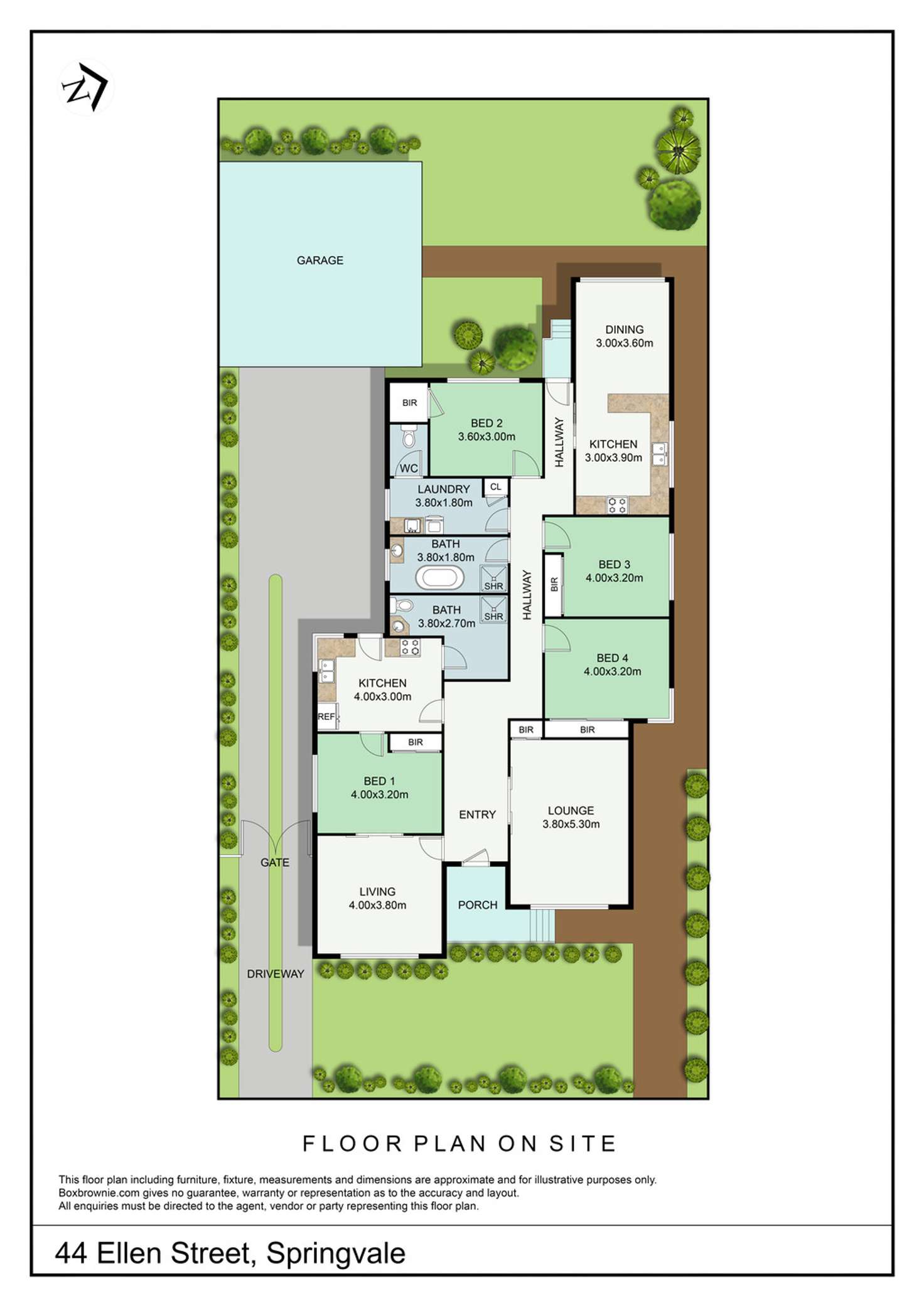 Floorplan of Homely house listing, 44 Ellen Street, Springvale VIC 3171