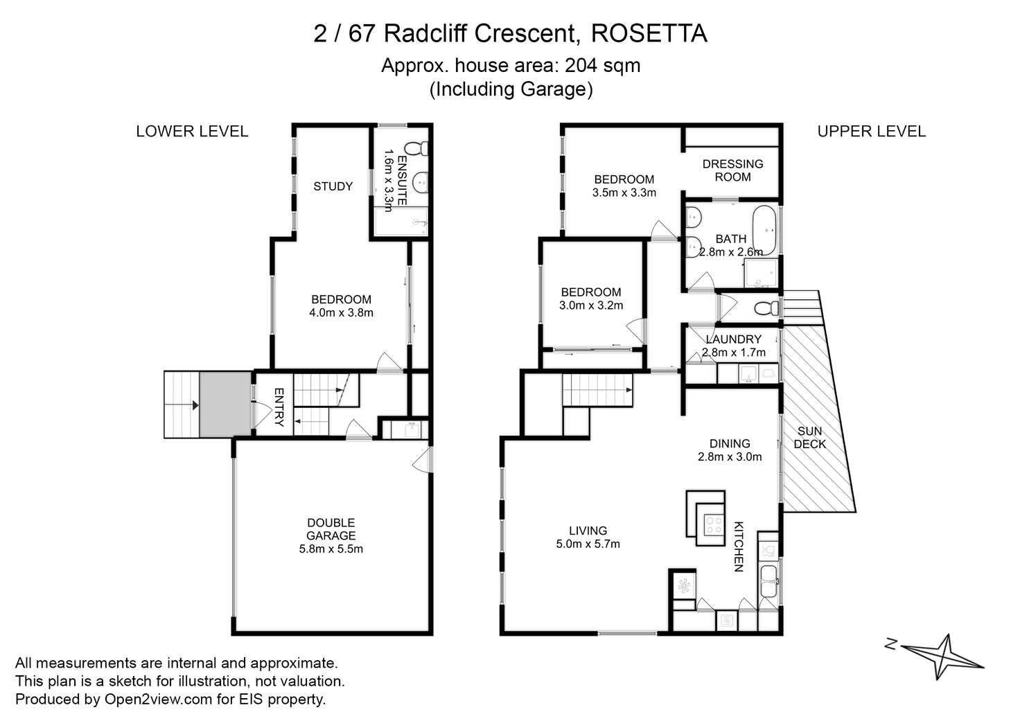 Floorplan of Homely house listing, 2/67 Radcliff Crescent, Rosetta TAS 7010