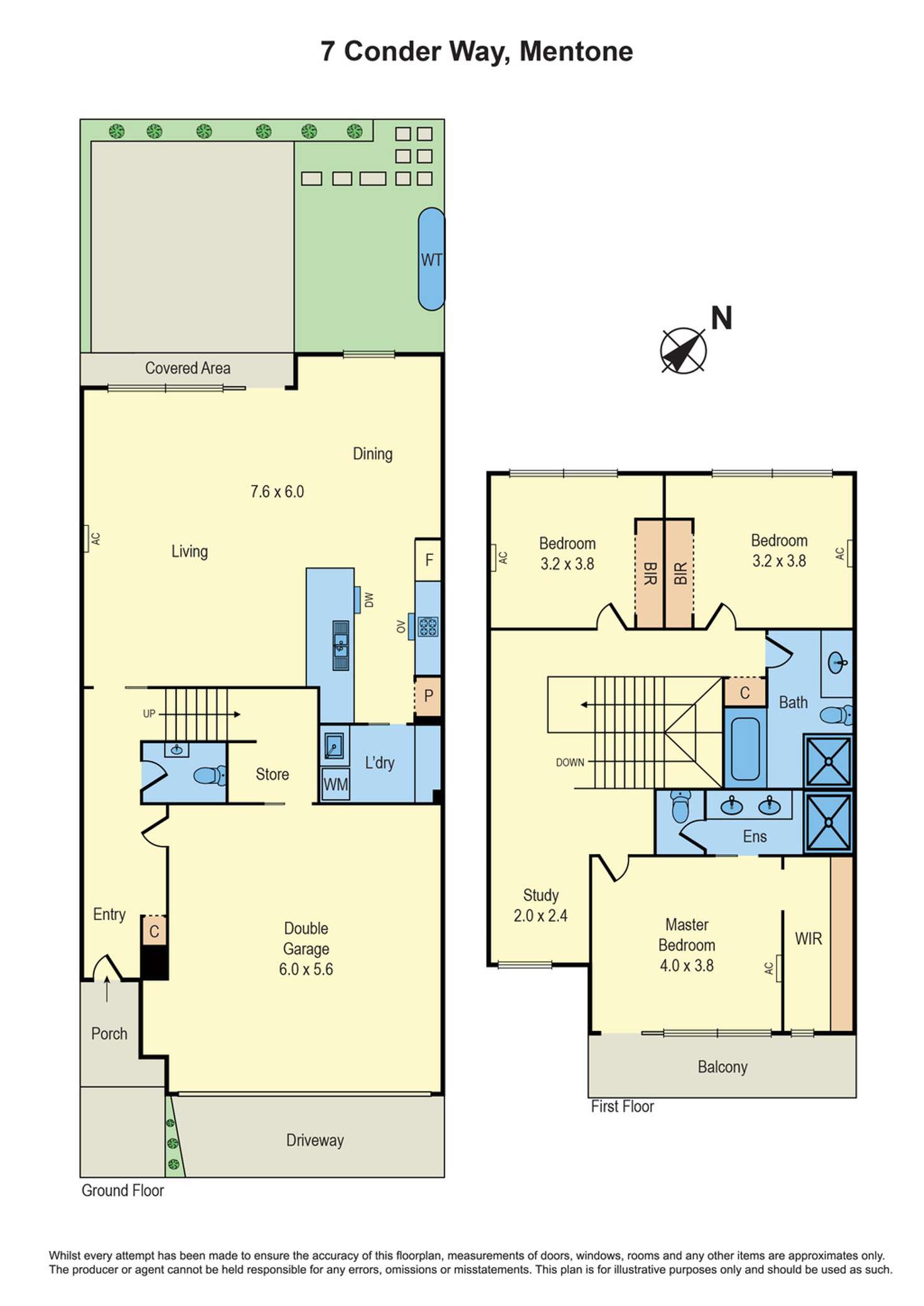 Floorplan of Homely house listing, 7 Conder Way, Mentone VIC 3194