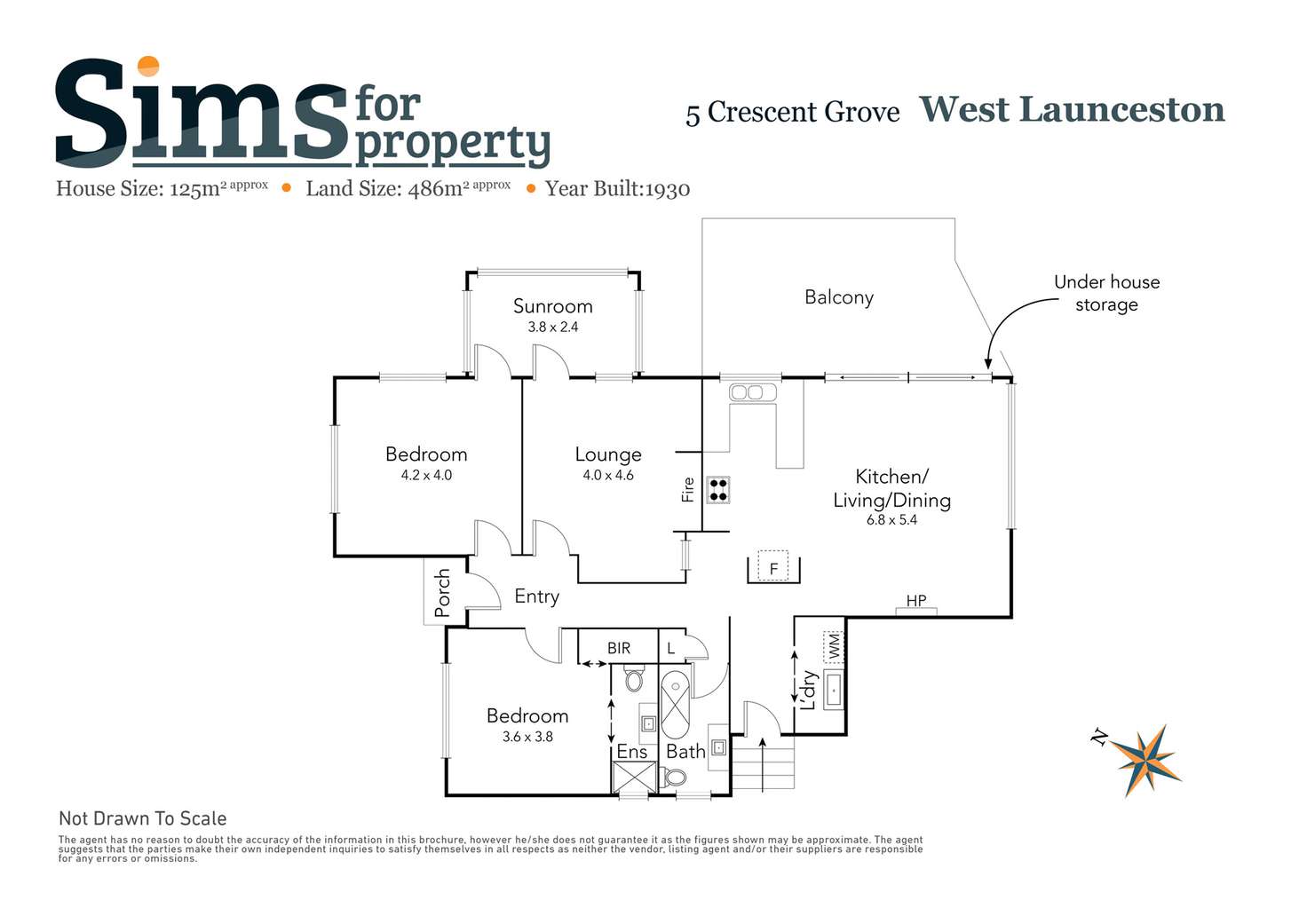 Floorplan of Homely house listing, 5 Crescent Grove, West Launceston TAS 7250