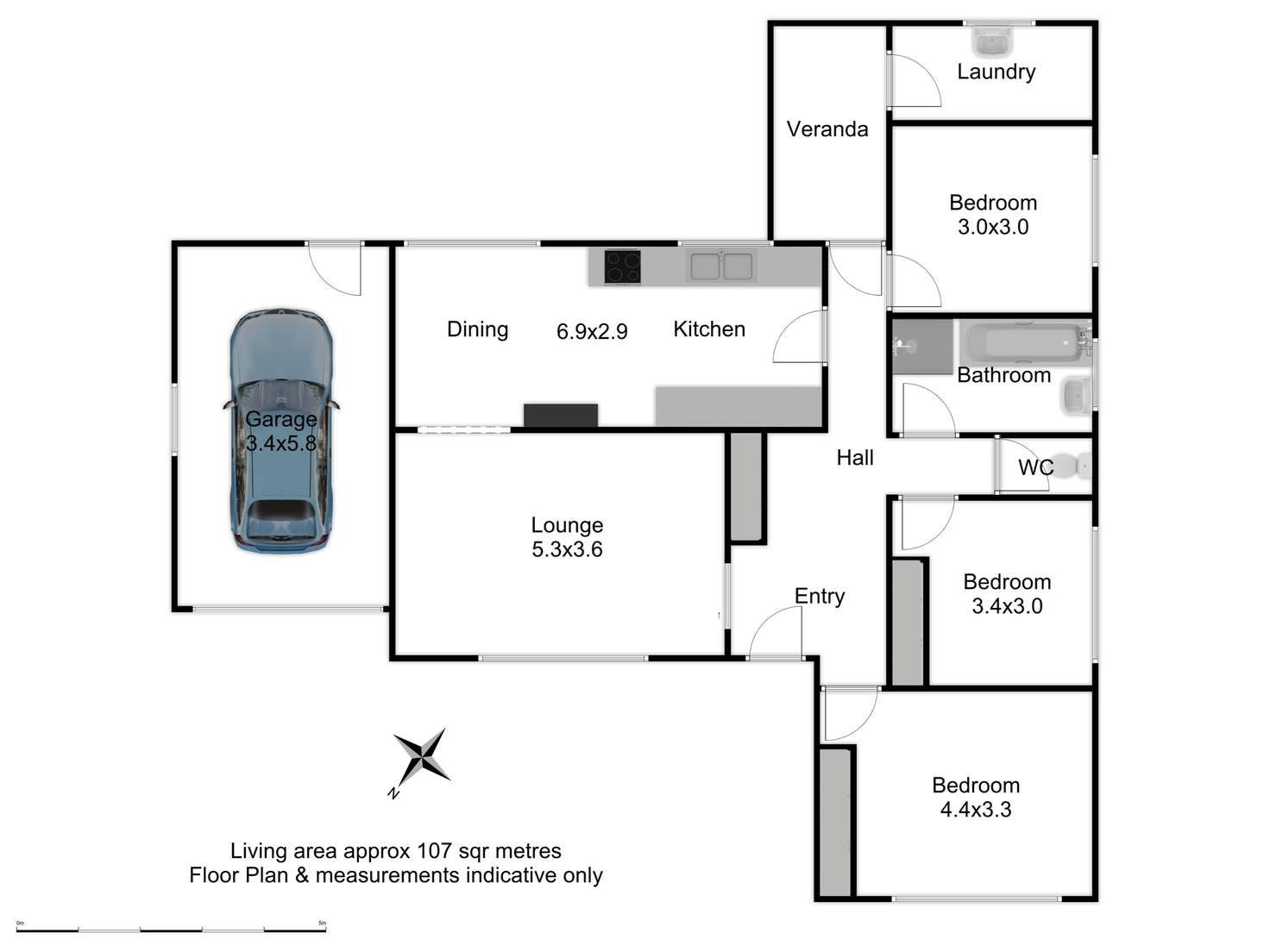 Floorplan of Homely house listing, 7 Dougherty Place, Orange NSW 2800