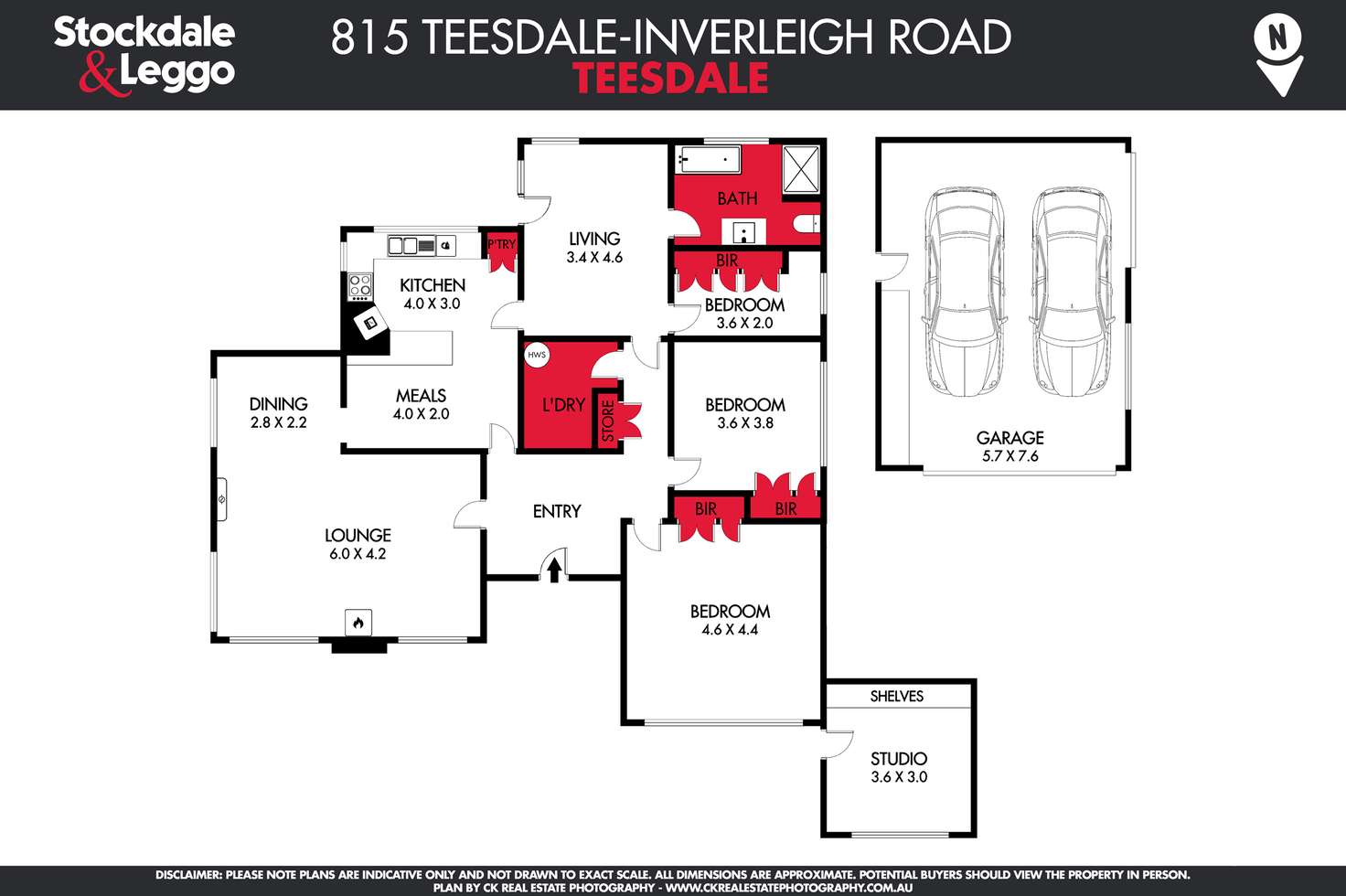 Floorplan of Homely house listing, 815 Teesdale-Inverleigh Road, Teesdale VIC 3328