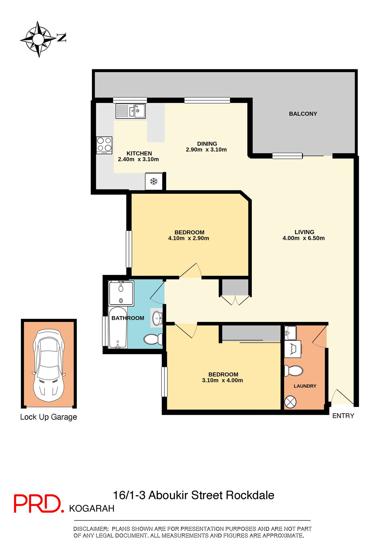 Floorplan of Homely unit listing, 16/1-3 Aboukir Street, Rockdale NSW 2216