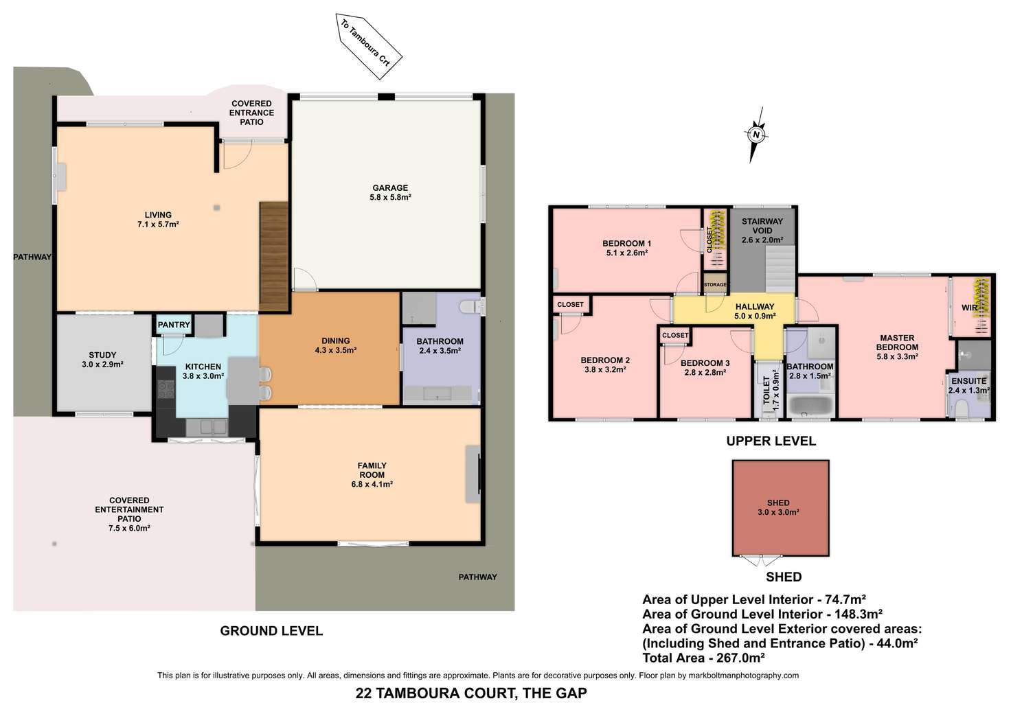 Floorplan of Homely house listing, 22 Tamboura Court, The Gap QLD 4061