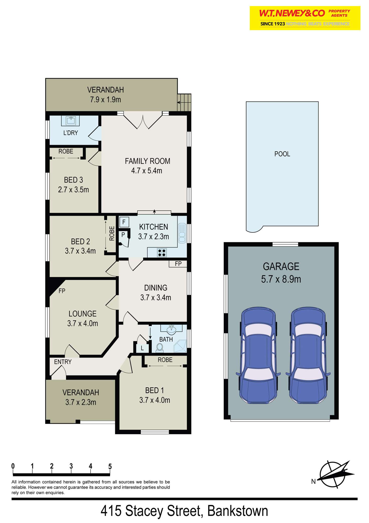 Floorplan of Homely house listing, 415 Stacey Street, Bankstown NSW 2200