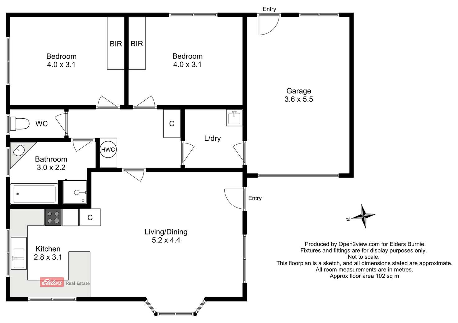 Floorplan of Homely unit listing, 5/31 Saunders Street, Wynyard TAS 7325