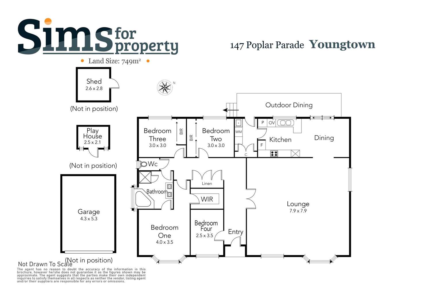 Floorplan of Homely house listing, 147 Poplar Parade, Youngtown TAS 7249