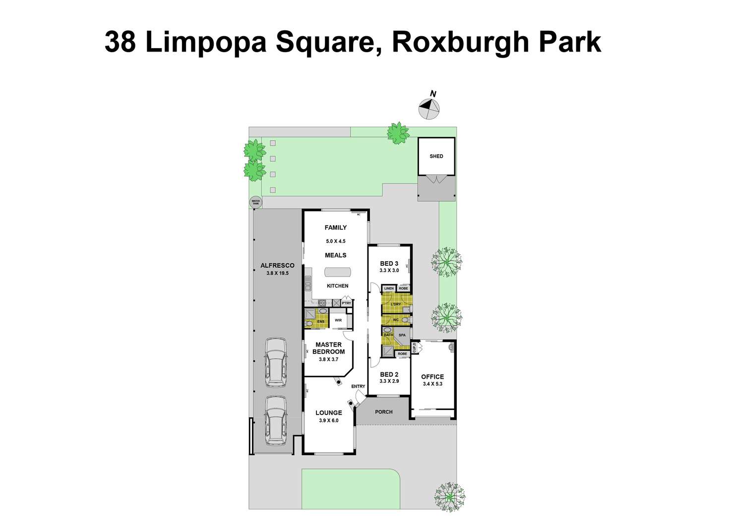 Floorplan of Homely house listing, 38 Limpopa Square, Roxburgh Park VIC 3064