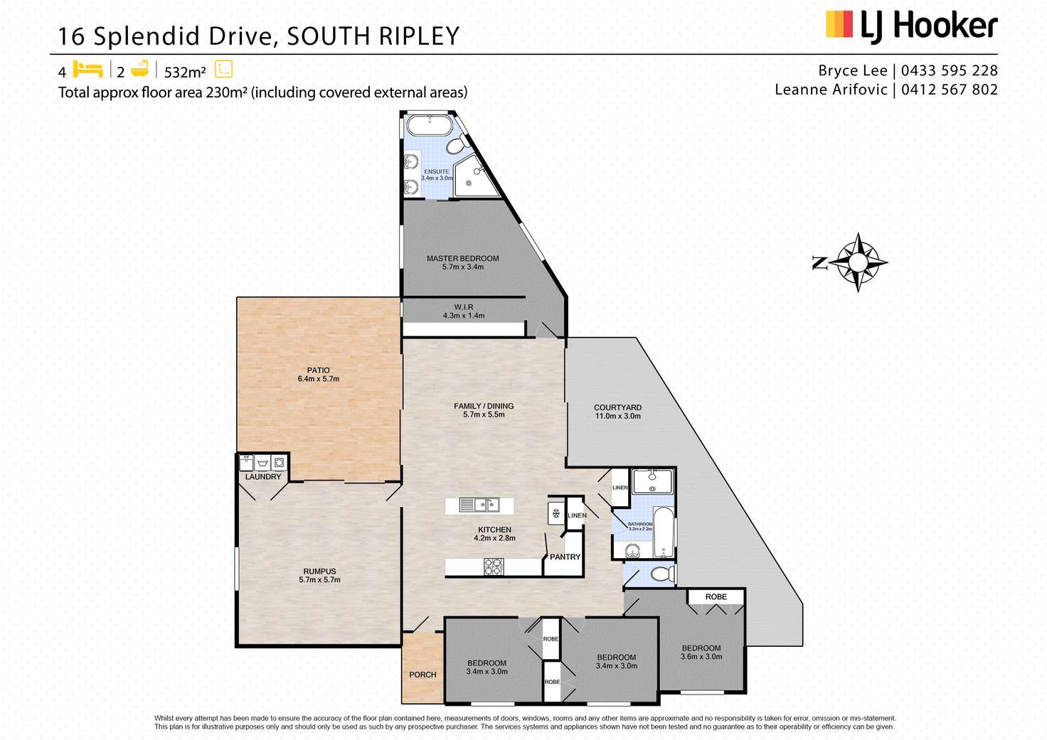 Floorplan of Homely house listing, 16 Splendid Drive, South Ripley QLD 4306