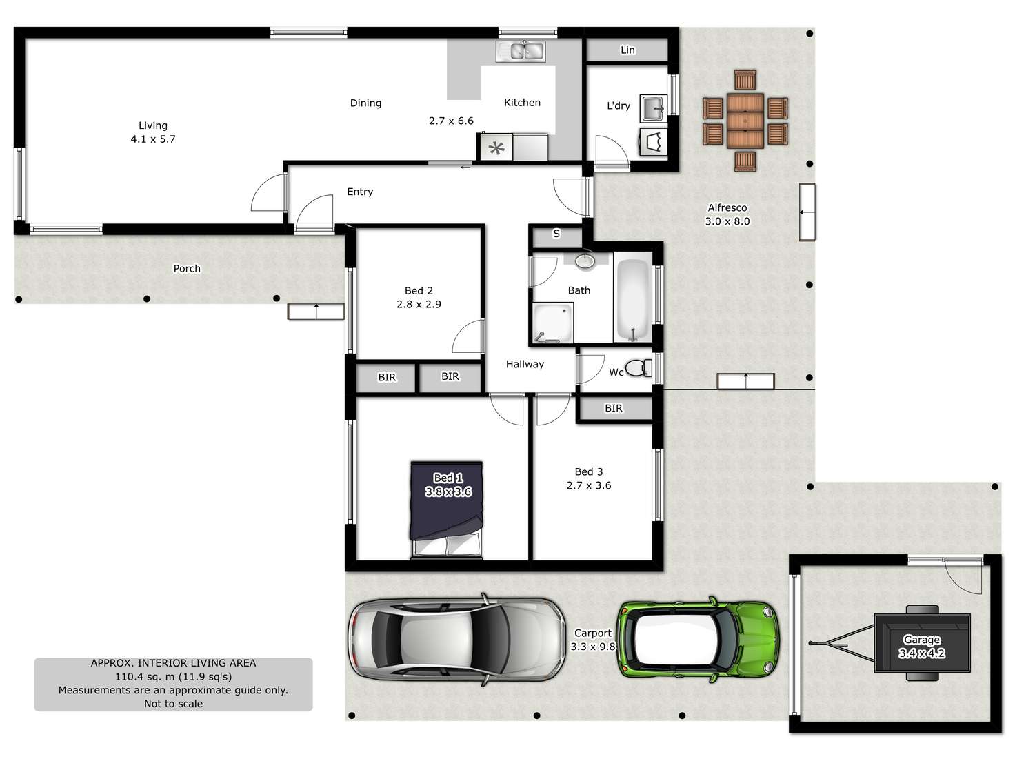 Floorplan of Homely house listing, 25 Pearce Street, Wodonga VIC 3690