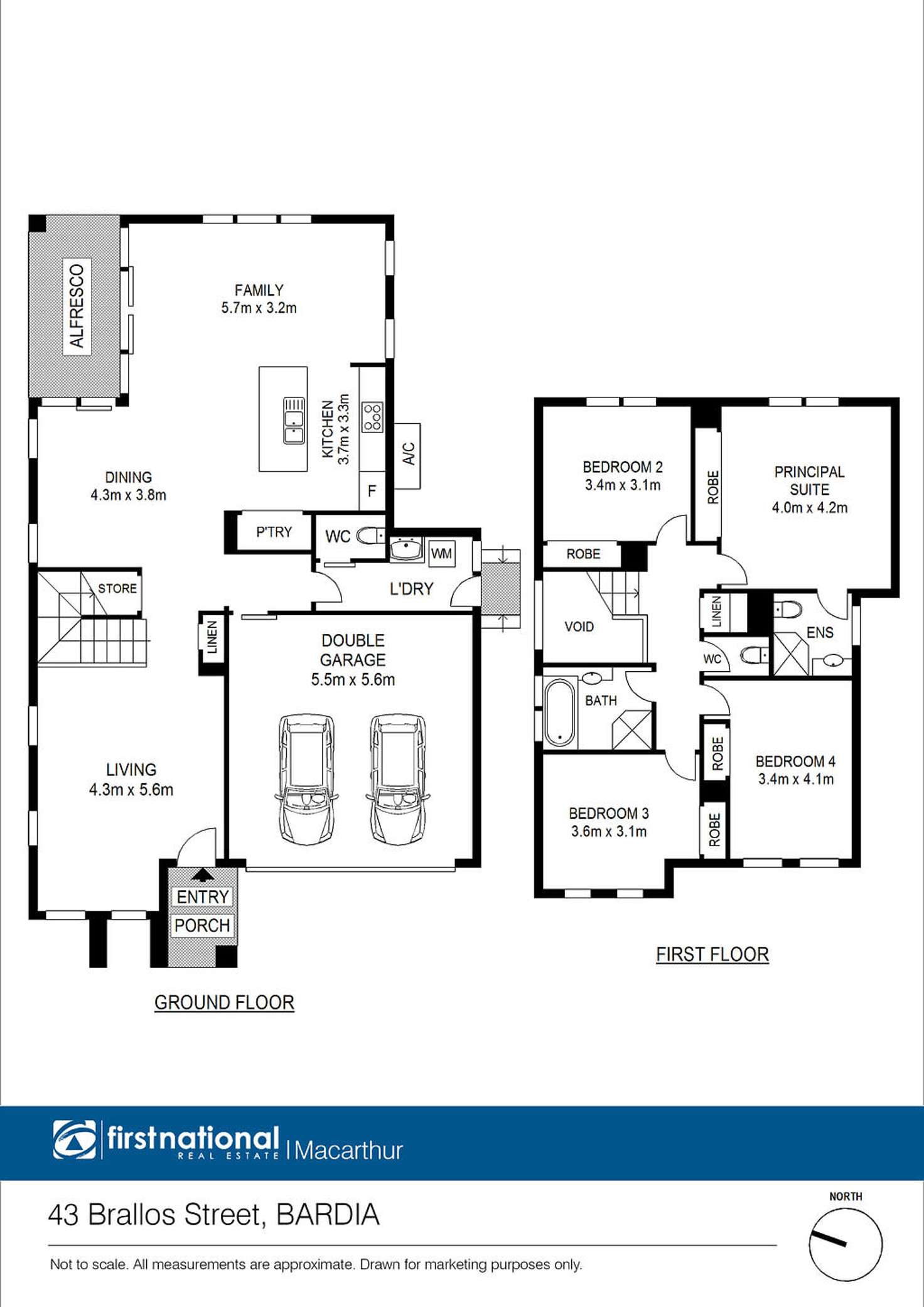 Floorplan of Homely house listing, 43 Brallos Street, Bardia NSW 2565