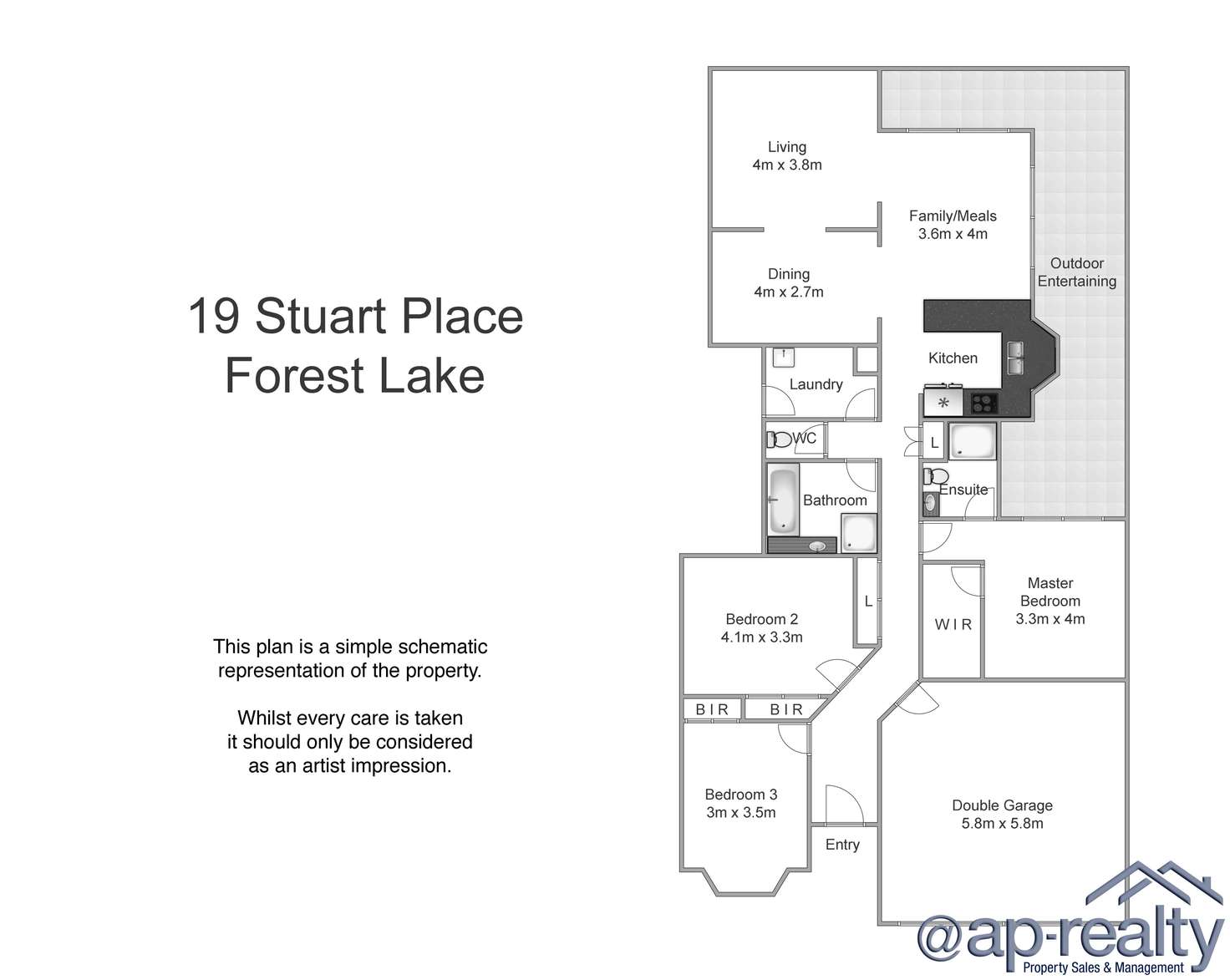 Floorplan of Homely house listing, 19 Stuart Place, Forest Lake QLD 4078