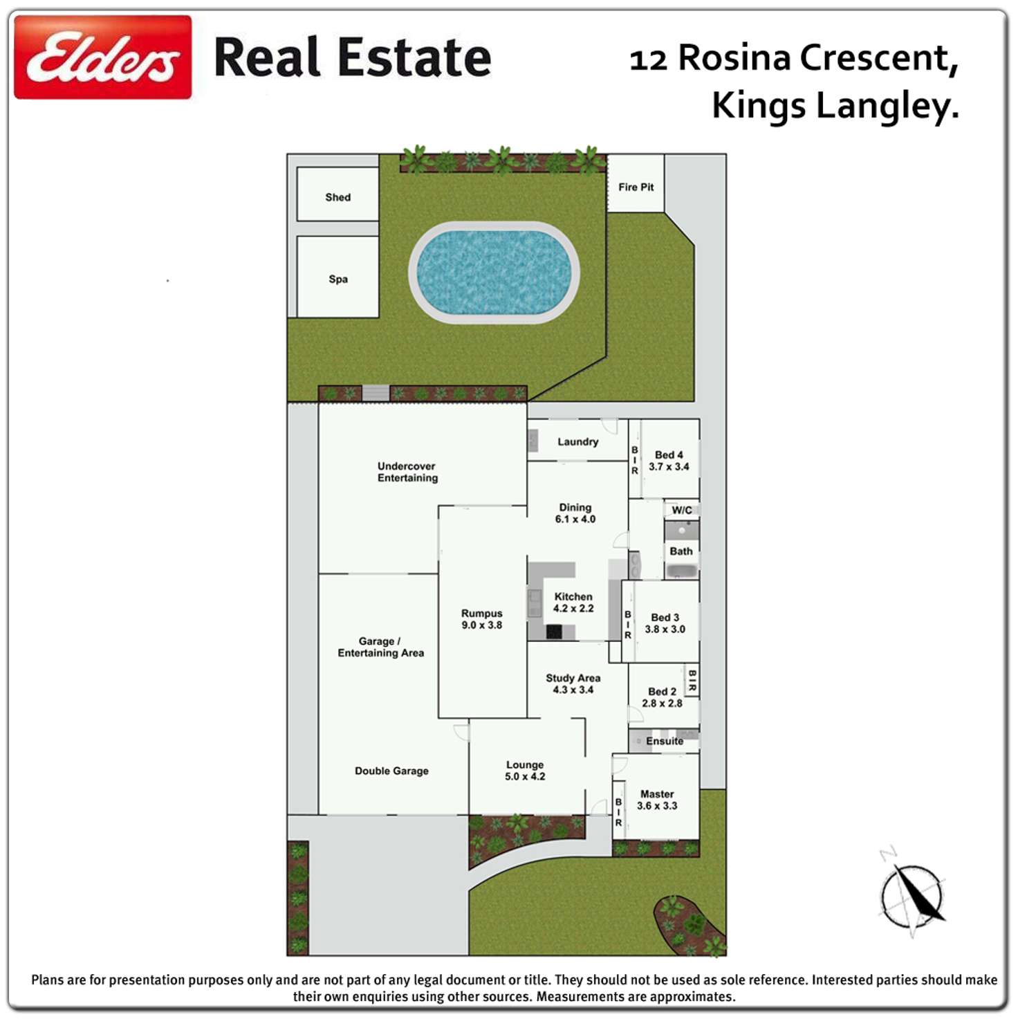 Floorplan of Homely house listing, 12 Rosina Cresent, Kings Langley NSW 2147