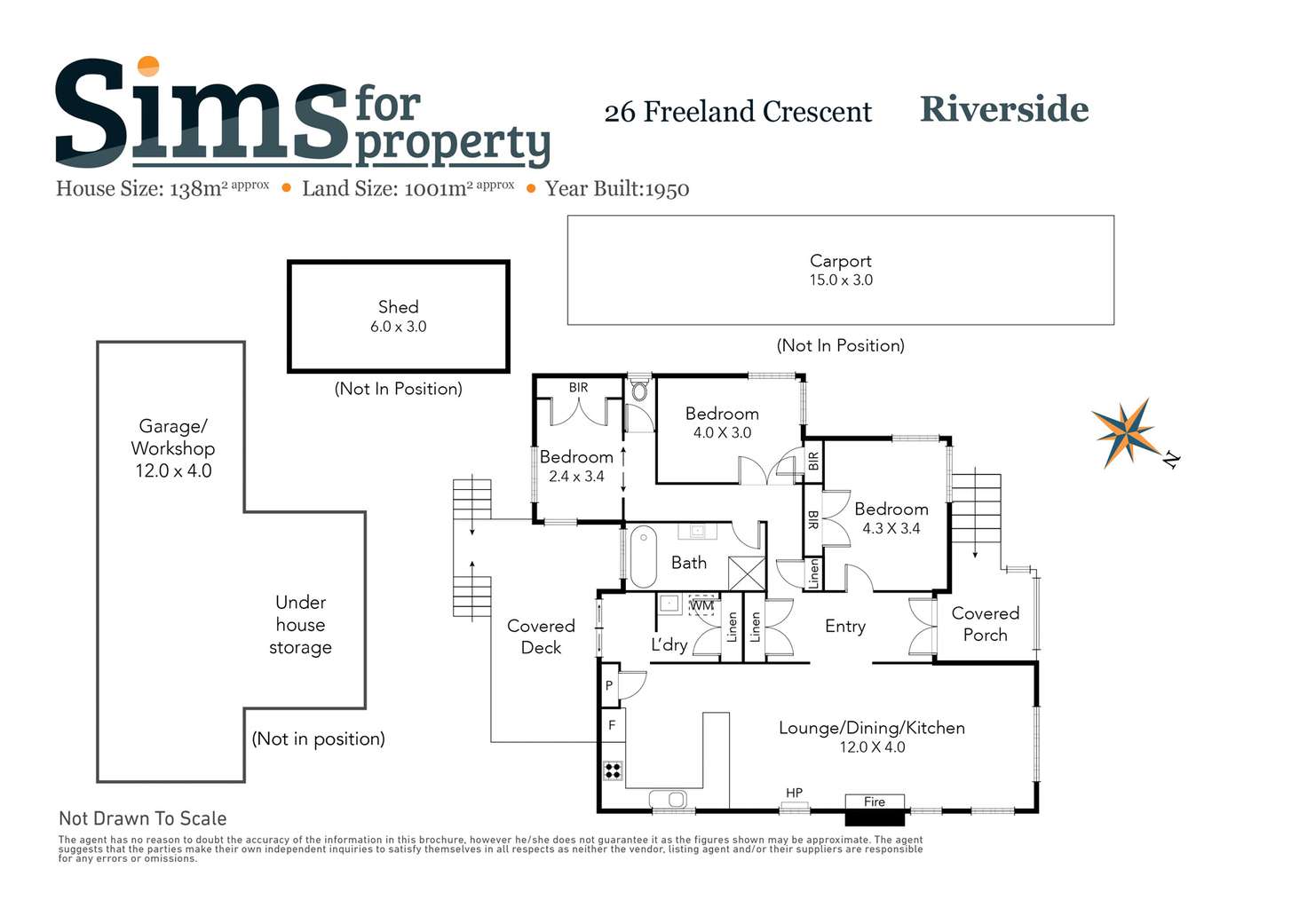 Floorplan of Homely house listing, 26 Freeland Crescent, Riverside TAS 7250