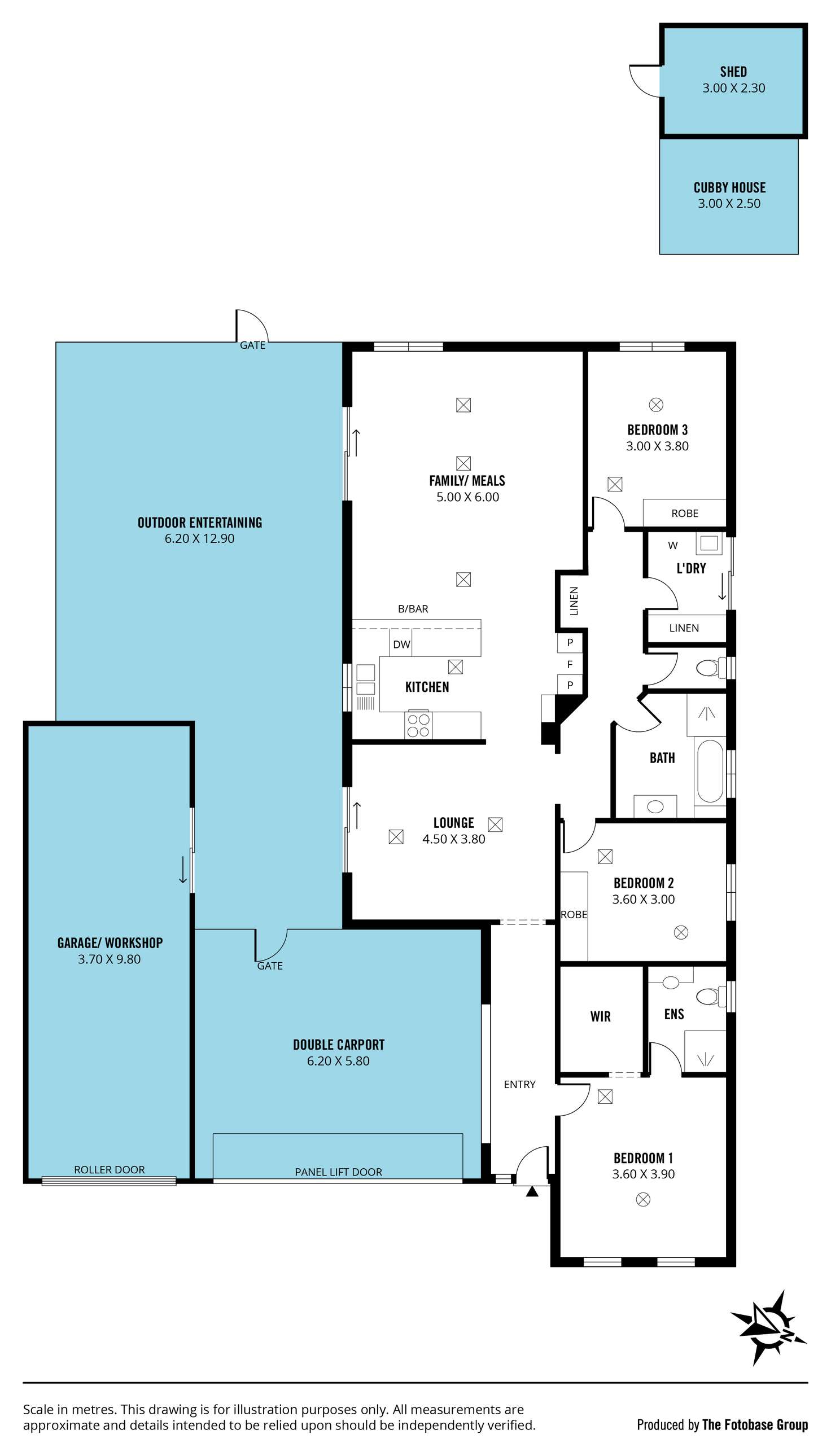 Floorplan of Homely house listing, 30 Yeltana Avenue, Huntfield Heights SA 5163