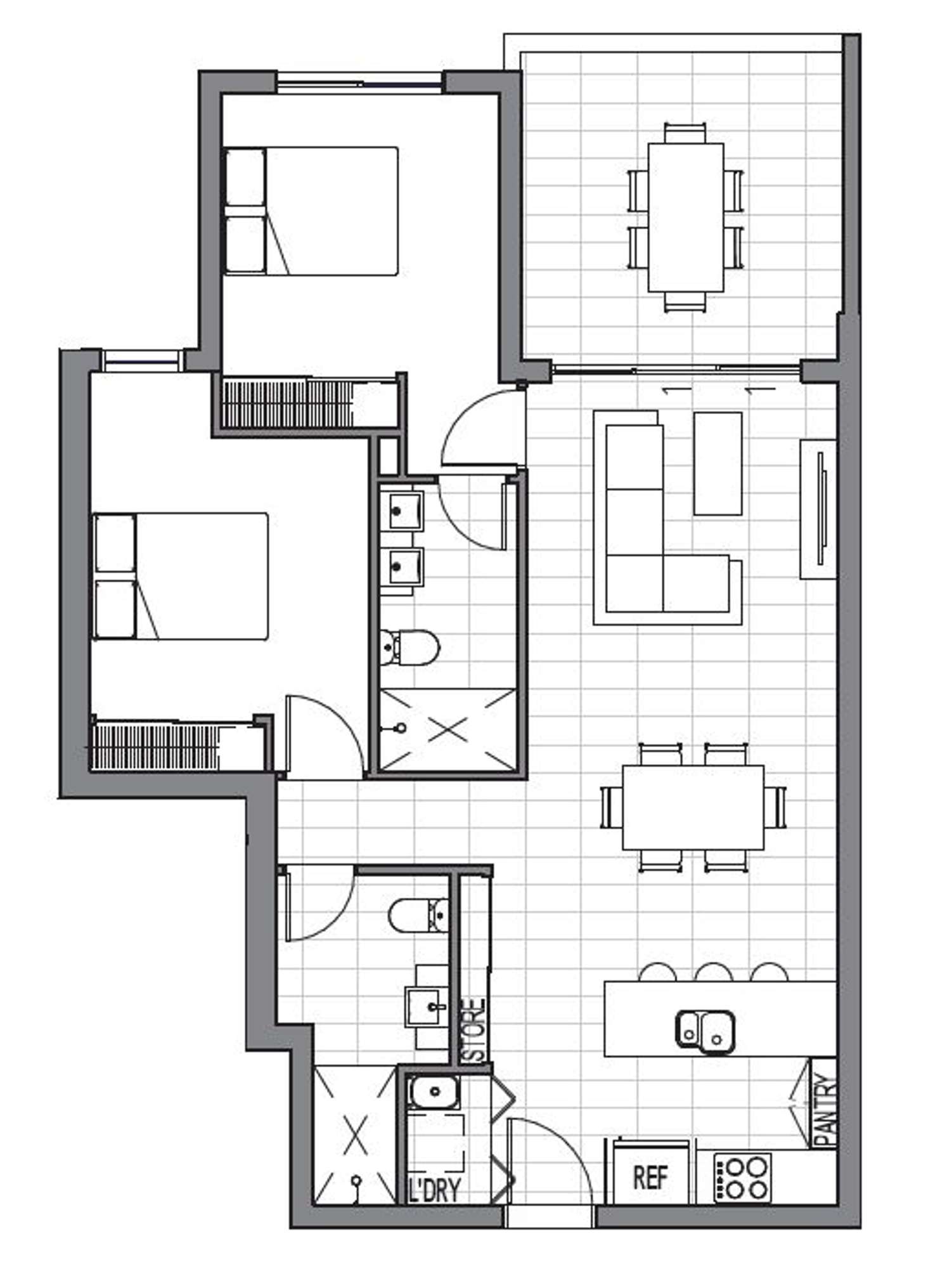 Floorplan of Homely apartment listing, 404/6 Algar Street, Windsor QLD 4030