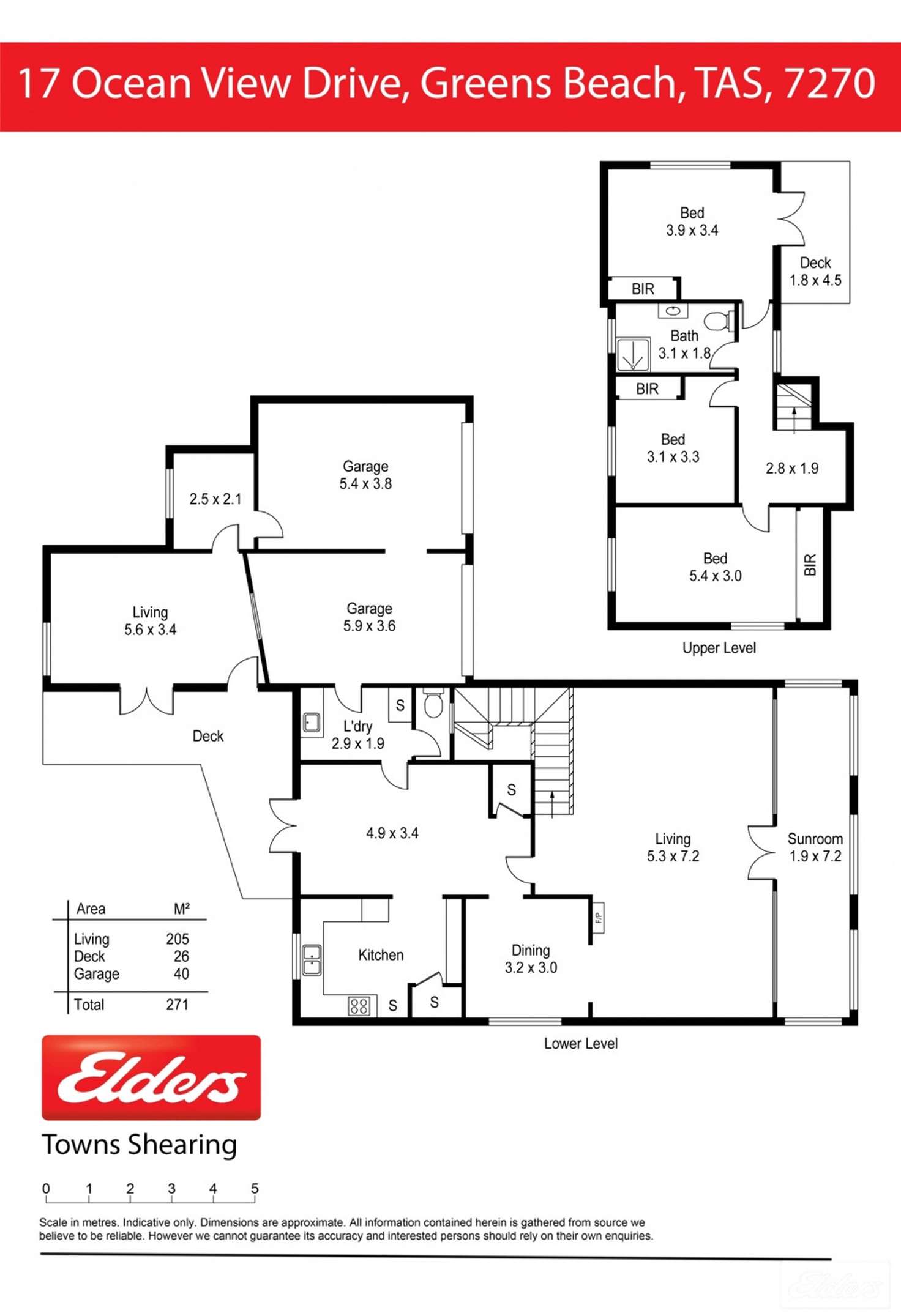 Floorplan of Homely house listing, 17 Ocean View Drive, Greens Beach TAS 7270