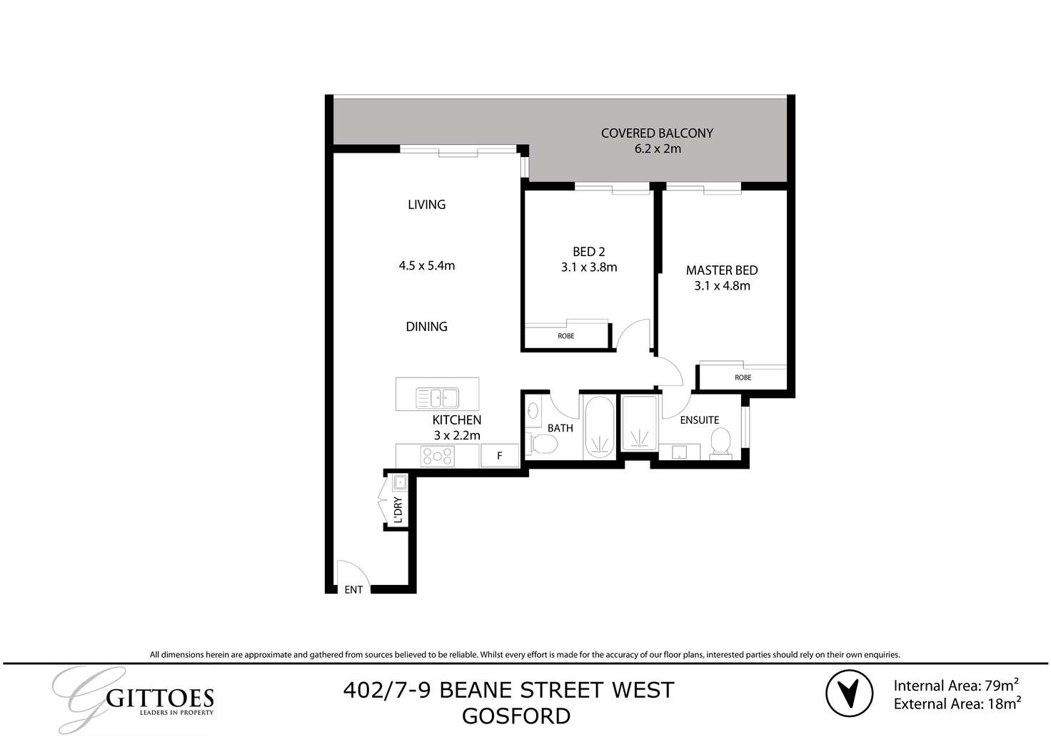 Floorplan of Homely unit listing, 102/7-9 Beane Street West, Gosford NSW 2250