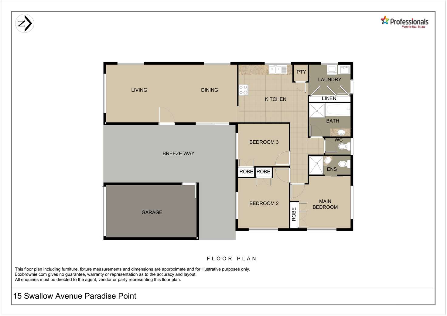Floorplan of Homely house listing, 15 Swallow Avenue, Paradise Point QLD 4216