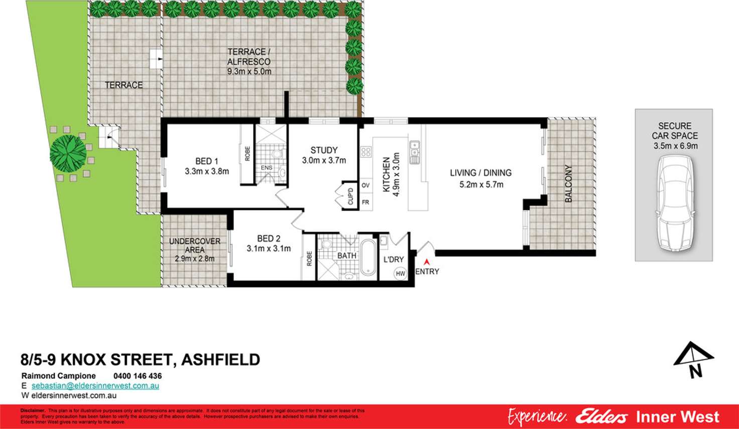 Floorplan of Homely unit listing, 8/5-9 Knox Street, Ashfield NSW 2131