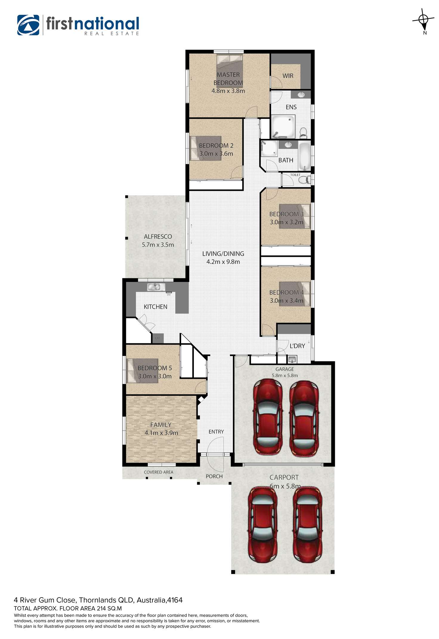 Floorplan of Homely house listing, 4 River Gum Close, Thornlands QLD 4164