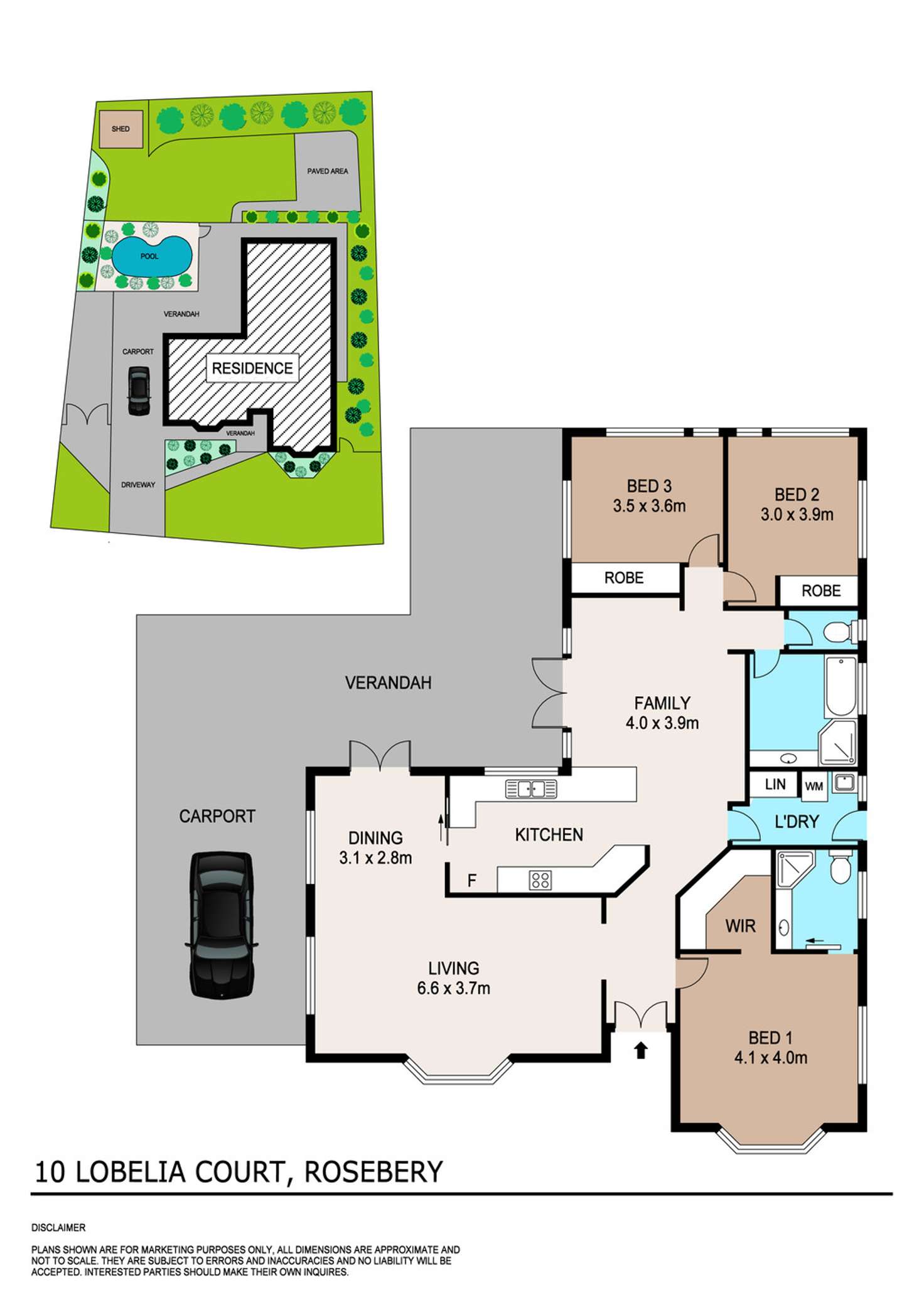 Floorplan of Homely house listing, 10 Lobelia Court, Rosebery NT 832