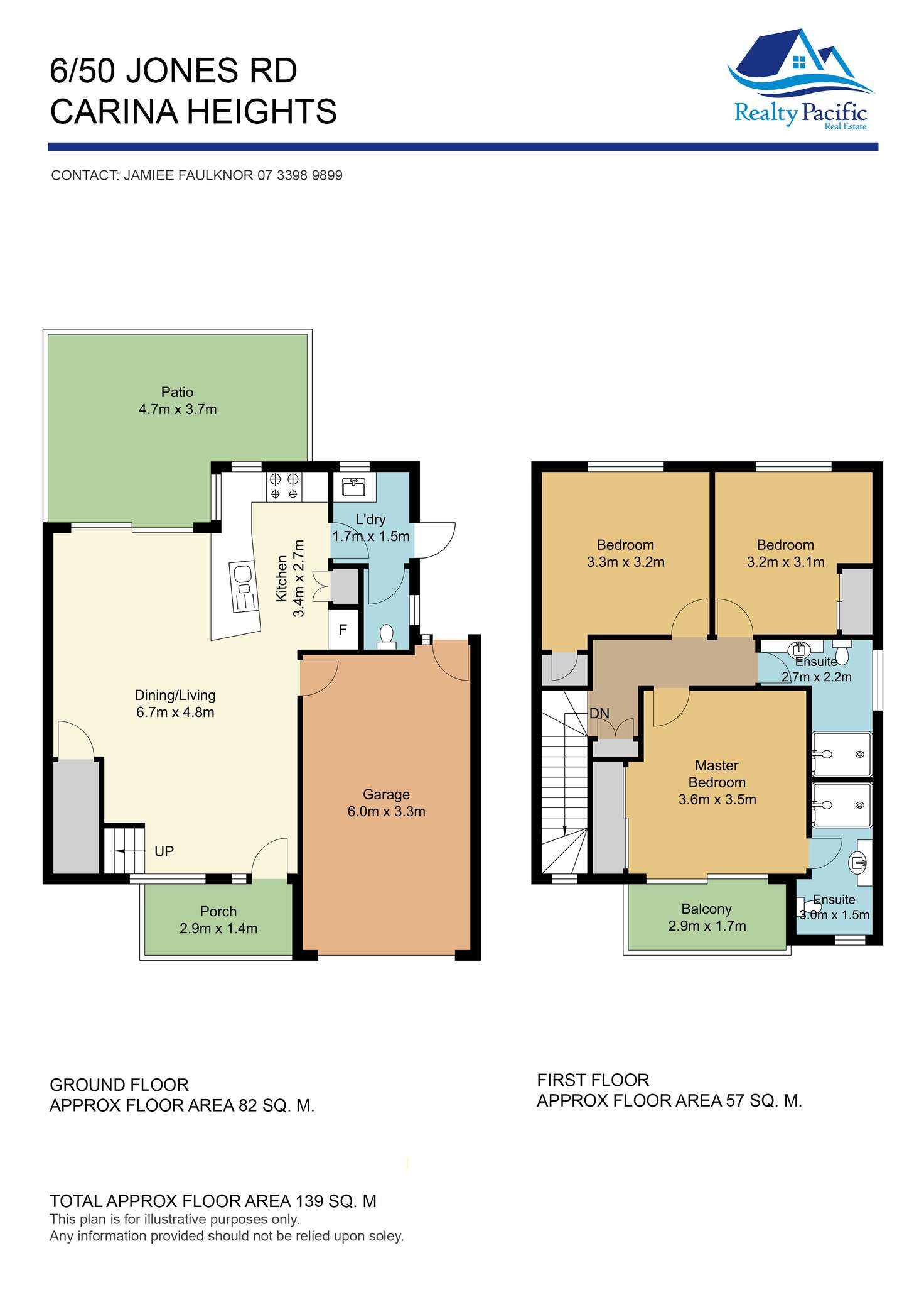 Floorplan of Homely townhouse listing, 6/50 Jones Road, Carina Heights QLD 4152
