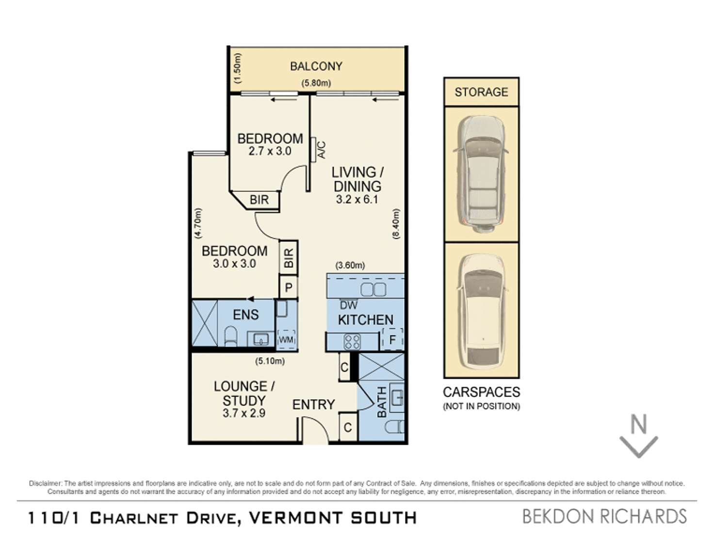 Floorplan of Homely apartment listing, 110/1 Charlnet Drive, Vermont South VIC 3133
