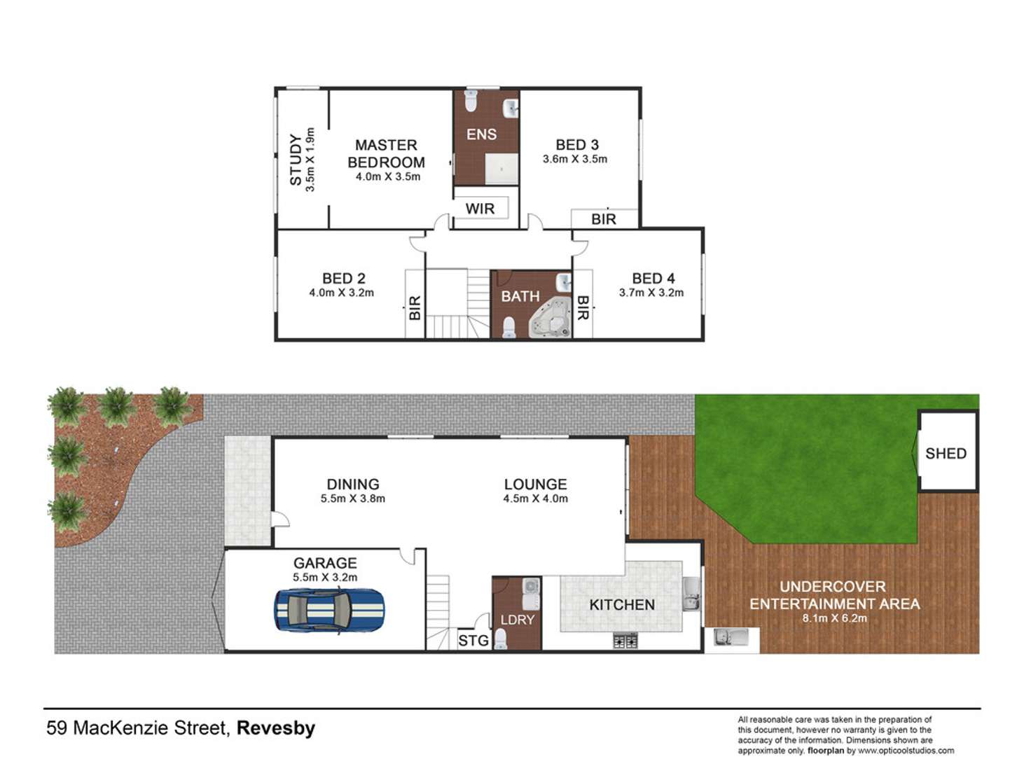 Floorplan of Homely semiDetached listing, 59 Mackenzie Street, Revesby NSW 2212