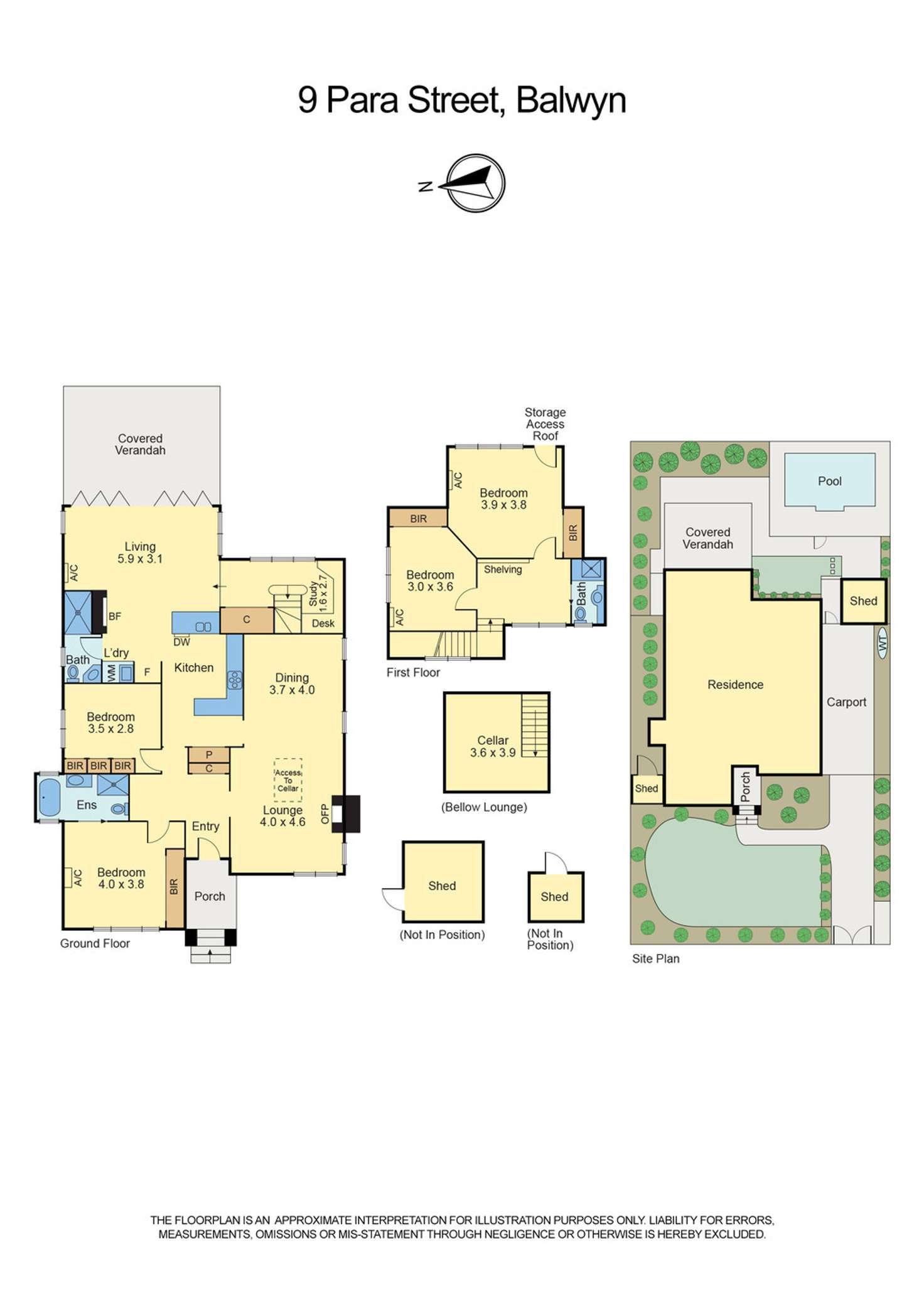Floorplan of Homely house listing, 9 Para Street, Balwyn VIC 3103