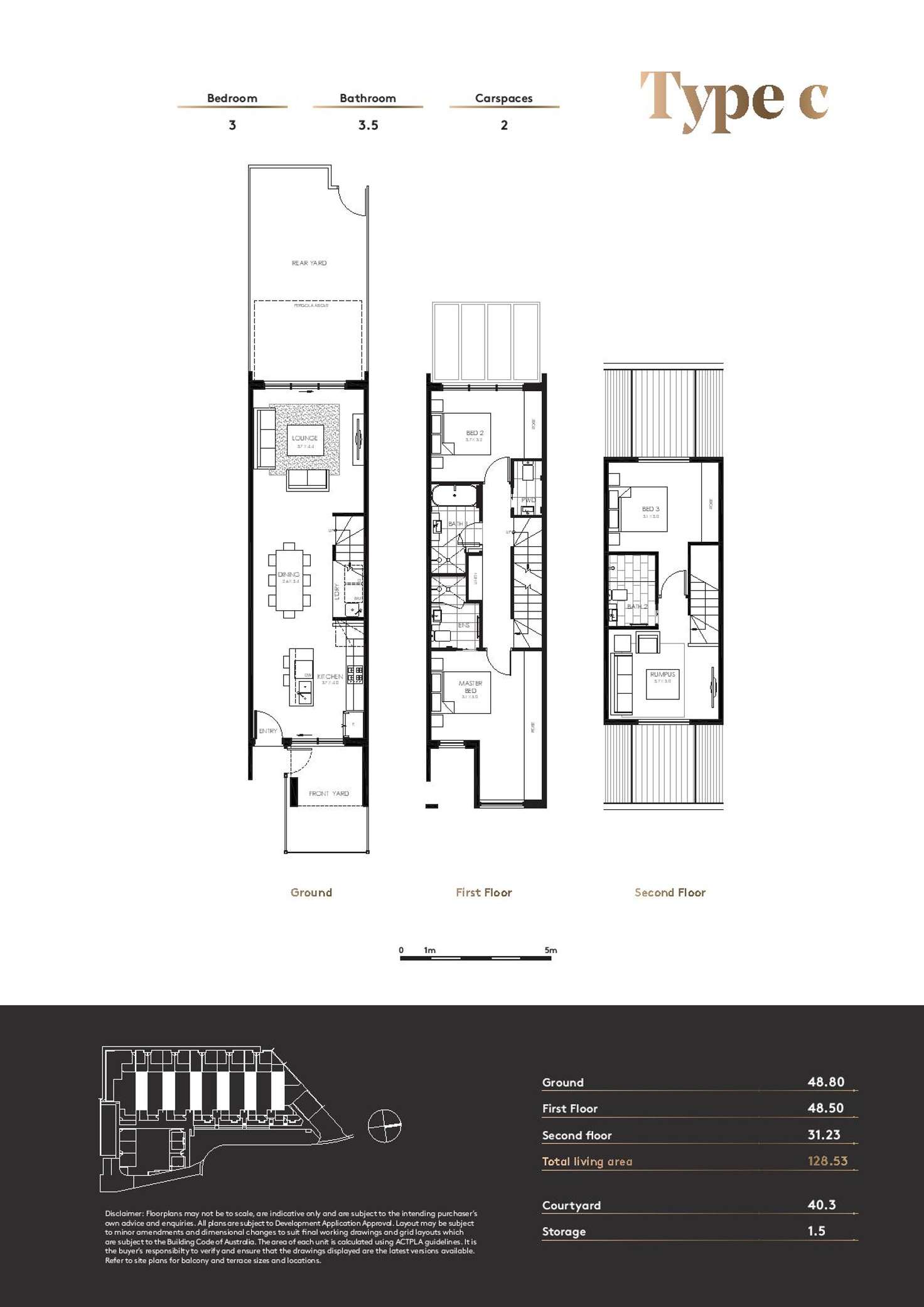 Floorplan of Homely townhouse listing, 5/4-8 McGowan Place, Dickson ACT 2602