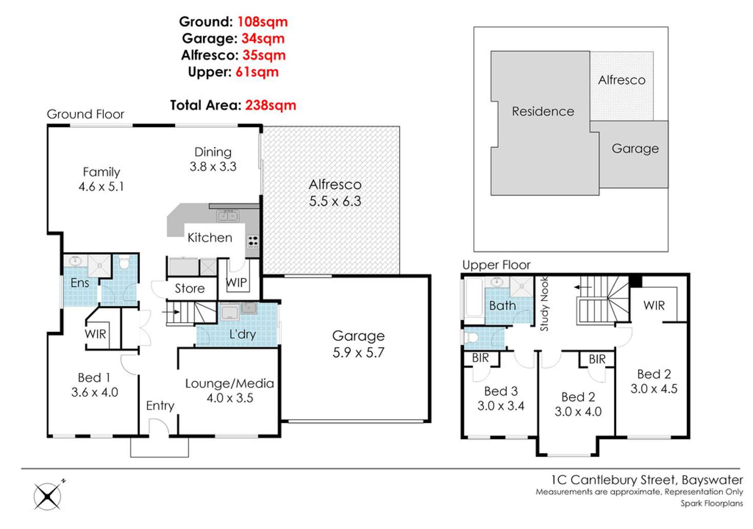 Floorplan of Homely house listing, 1c Cantlebury Road, Bayswater WA 6053