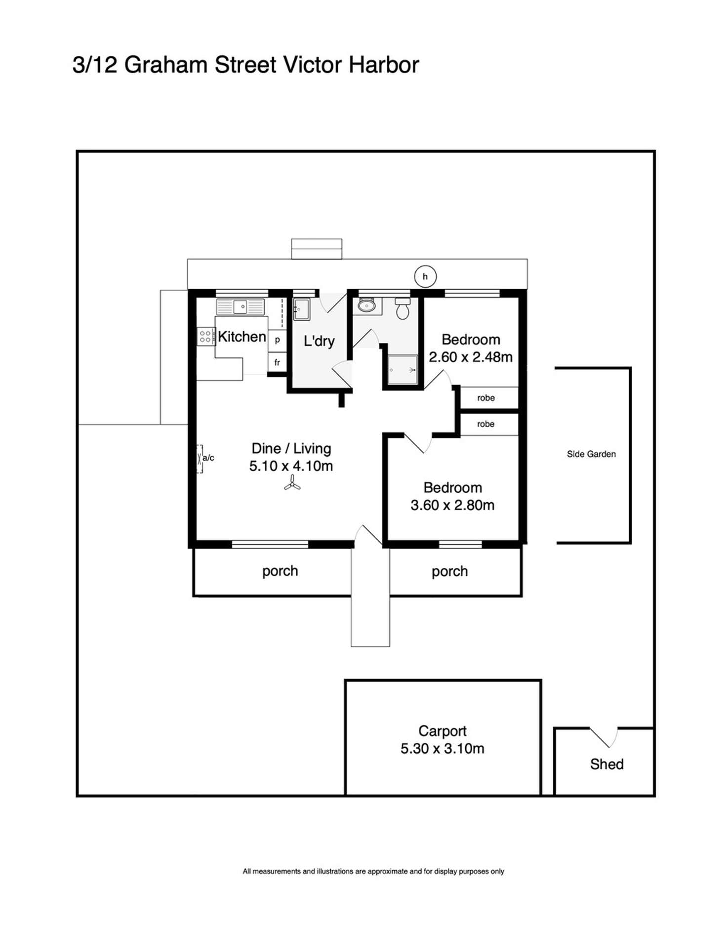 Floorplan of Homely house listing, 3 / 12 GRAHAM STREET, Victor Harbor SA 5211