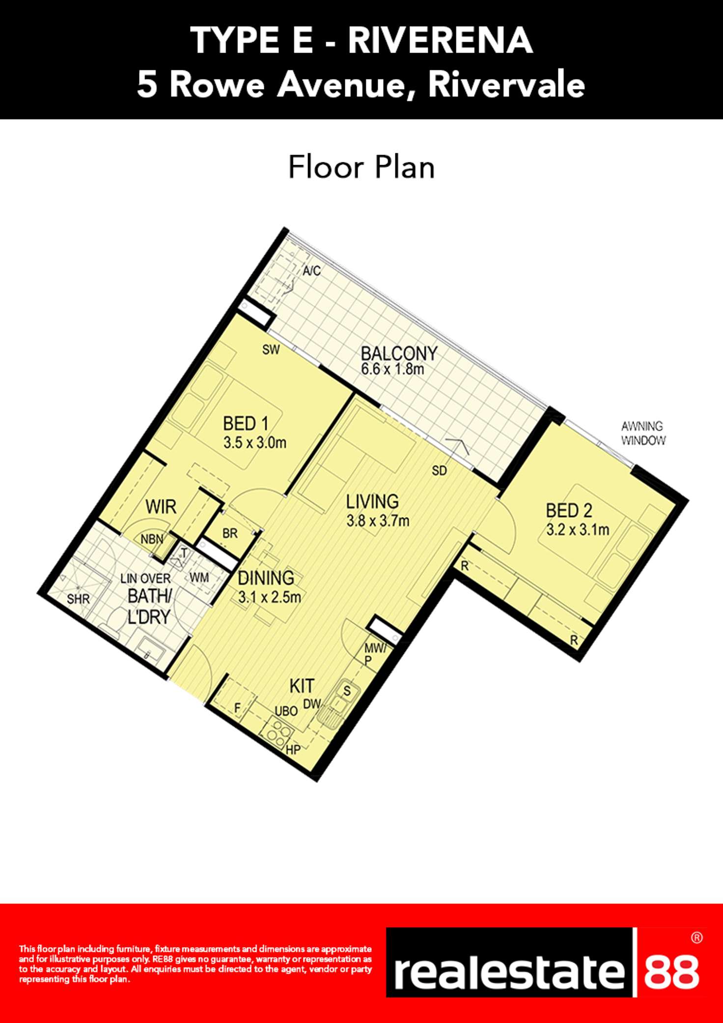 Floorplan of Homely apartment listing, 89/5 Rowe Avenue, Rivervale WA 6103
