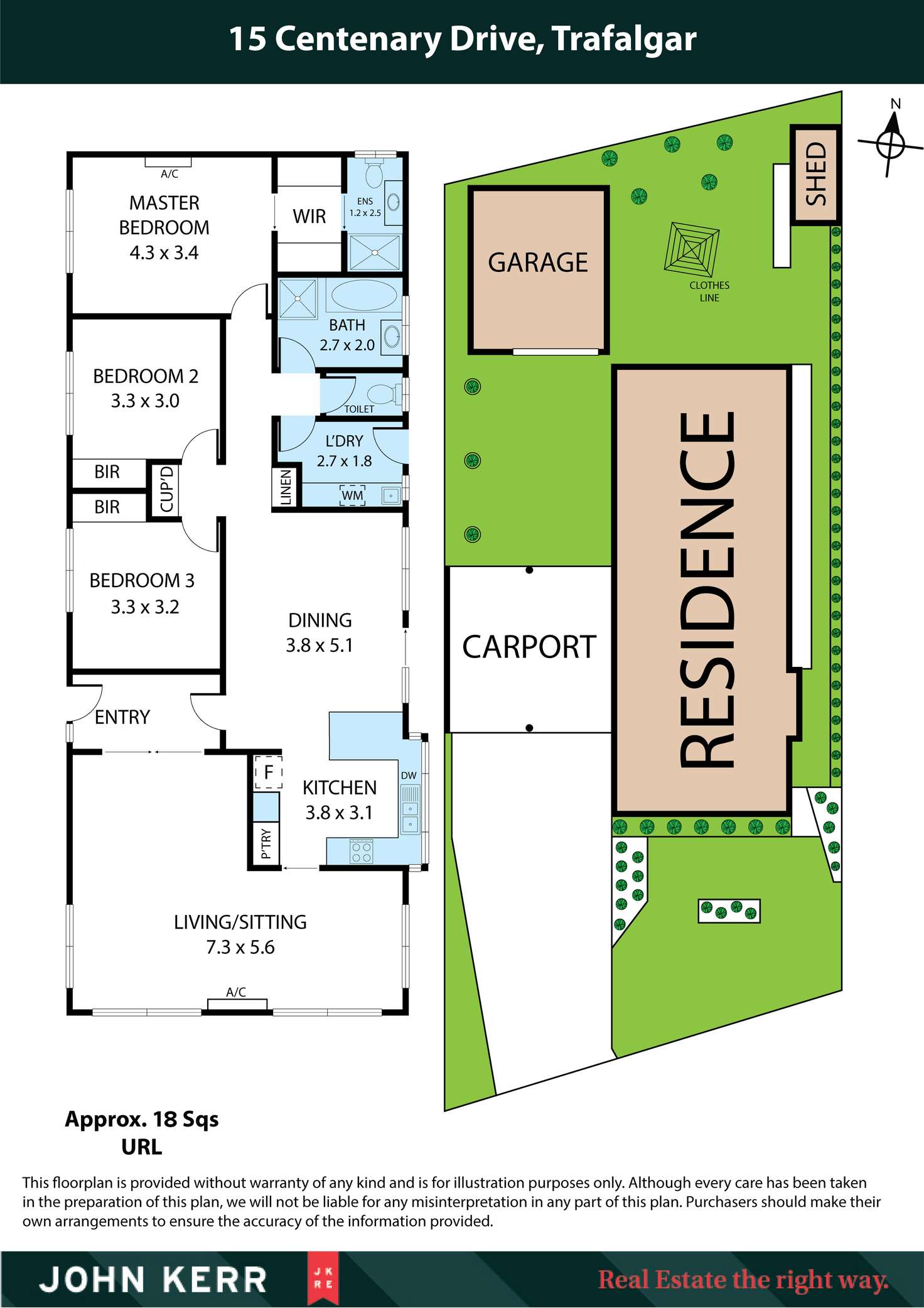 Floorplan of Homely house listing, 15 Centenary Drive, Trafalgar VIC 3824