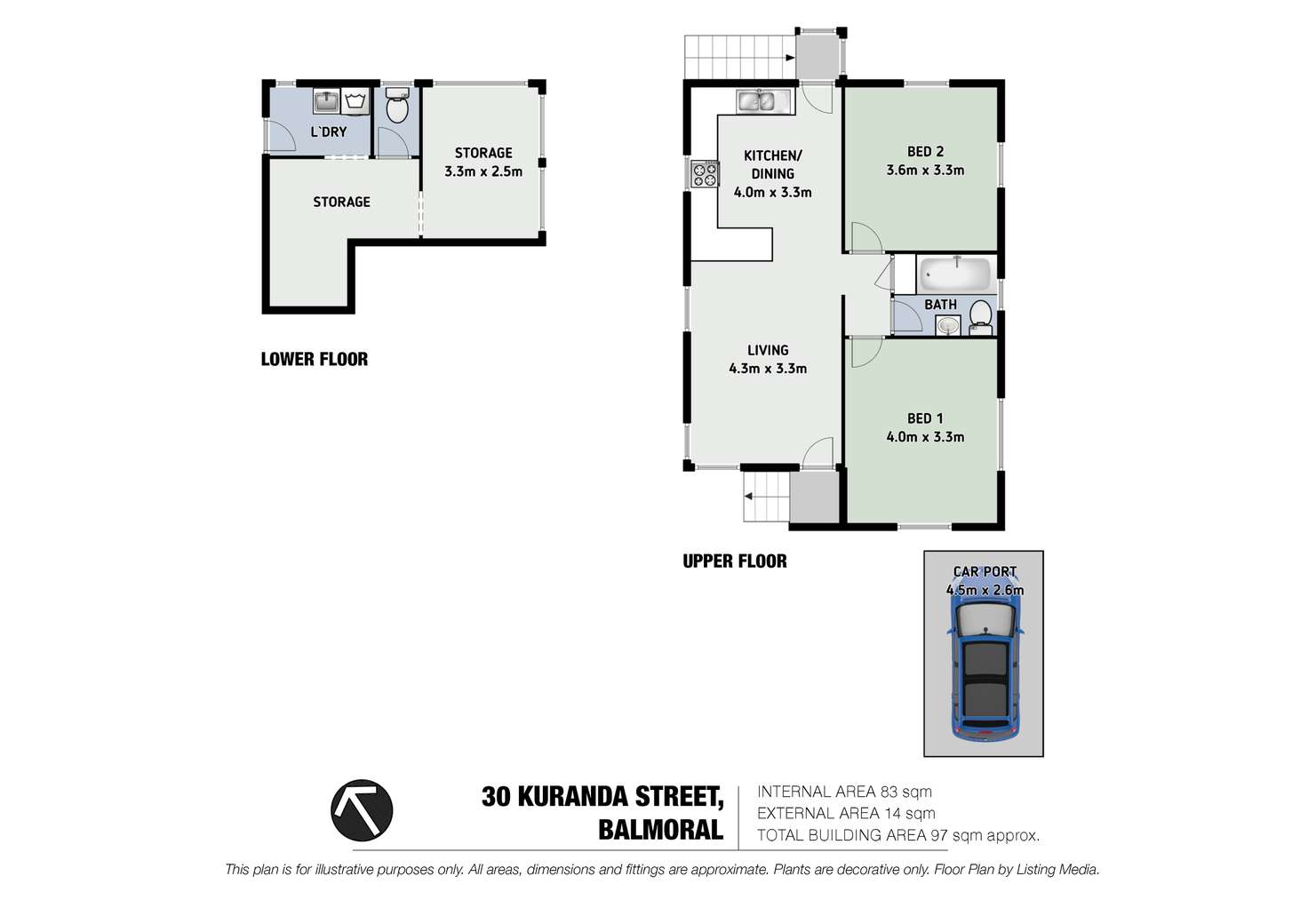 Floorplan of Homely house listing, 30 Kuranda Street, Balmoral QLD 4171
